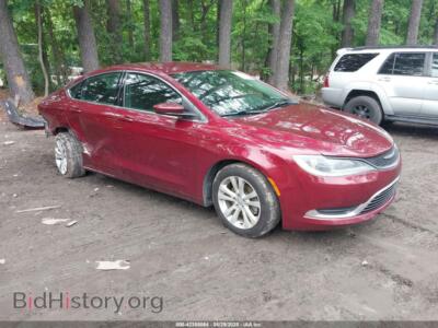 2015 Chrysler 200 Limited, red — VIN 1C3CCCABXFN601082, IAAI