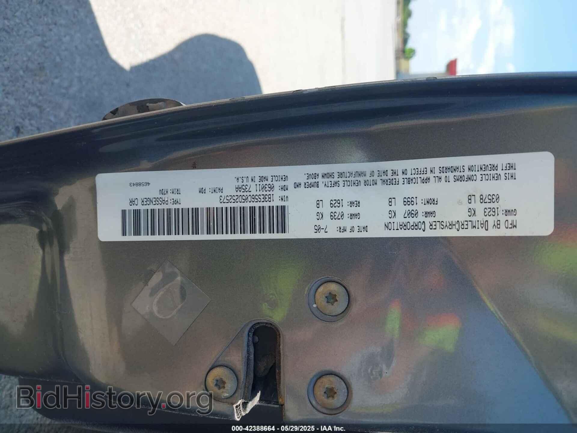 2005 DODGE NEON - VIN: 1B3ES56C05D252573 - Фото 9