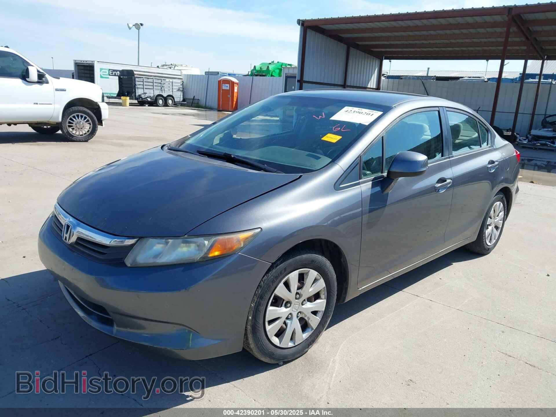 2012 HONDA CIVIC - VIN: 2HGFB2F52CH315614 - Фото 2