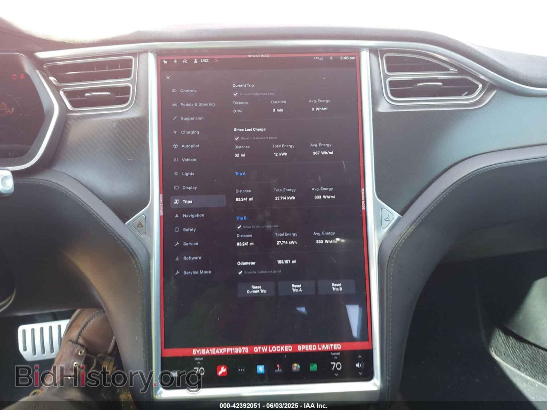 2015 TESLA MODEL S - VIN: 5YJSA1E4XFF113973 - Photo 18