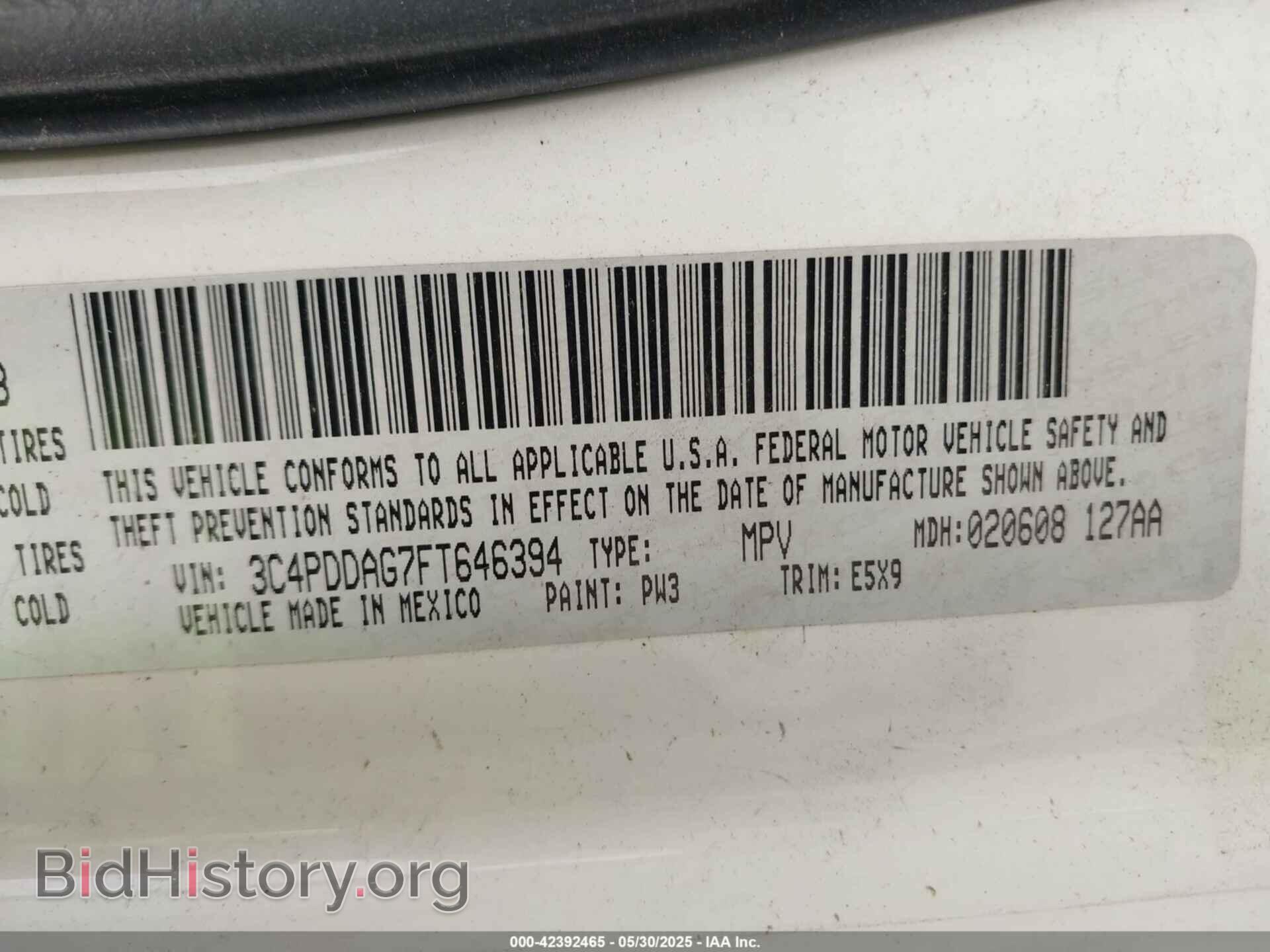 2015 DODGE JOURNEY - VIN: 3C4PDDAG7FT646394 - Фото 9