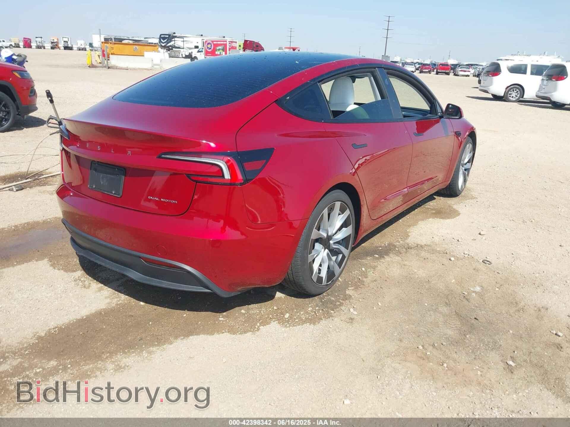 2024 TESLA MODEL 3 - VIN: 5YJ3E1EB2RF800621 - Фото 3