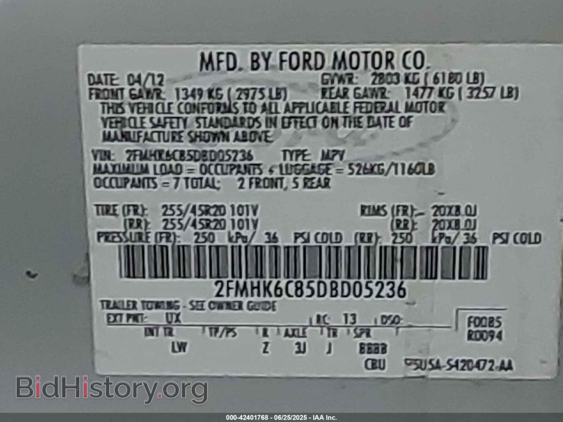 2013 FORD FLEX - VIN: 2FMHK6C85DBD05236 - Photo 9