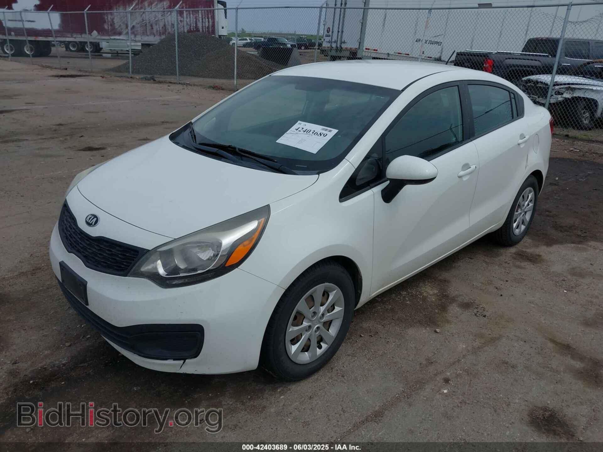 2013 KIA RIO - VIN: KNADM4A34D6204578 - Фото 2