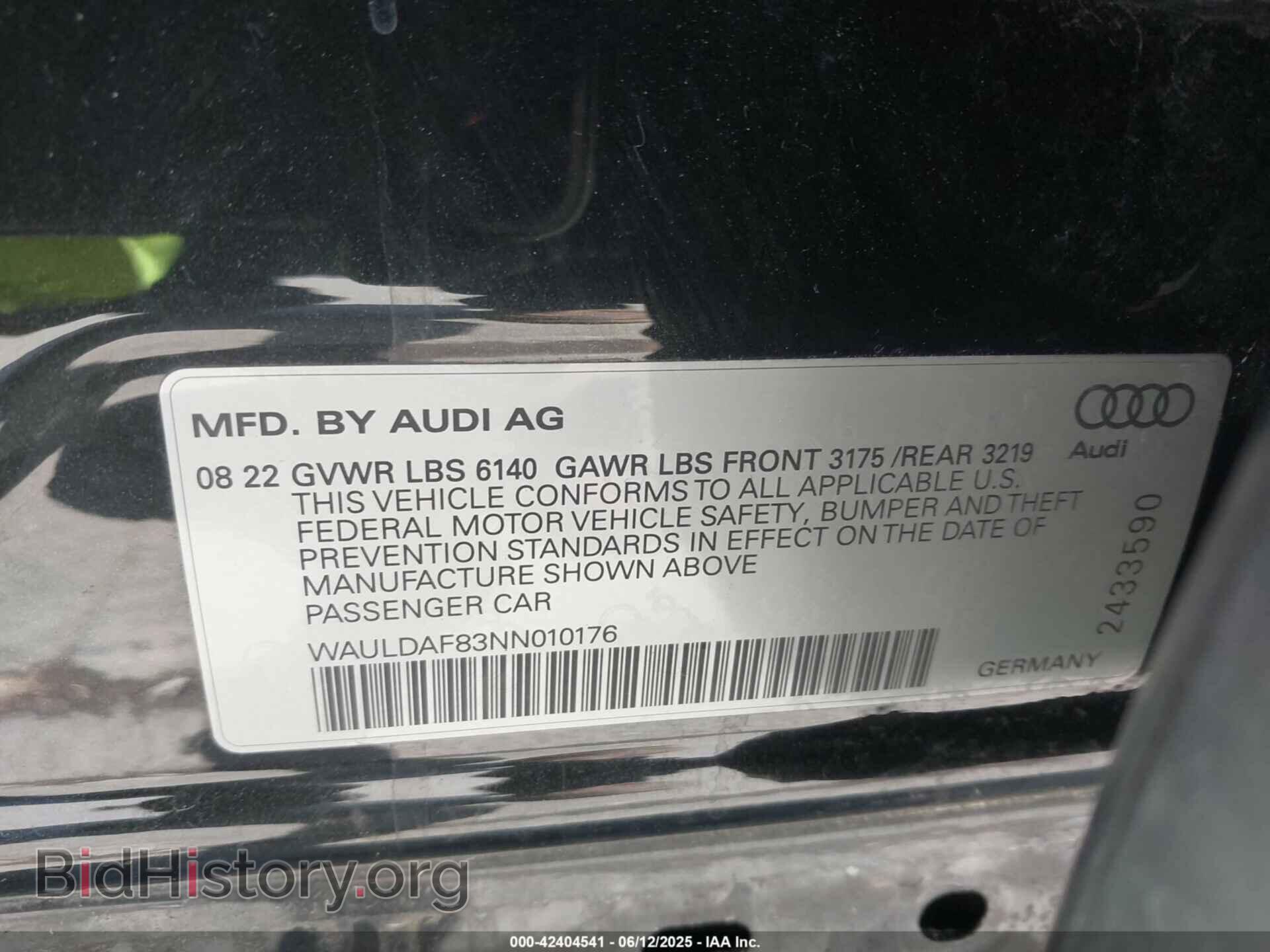 2022 AUDI A8 - VIN: WAULDAF83NN010176 - Photo 9