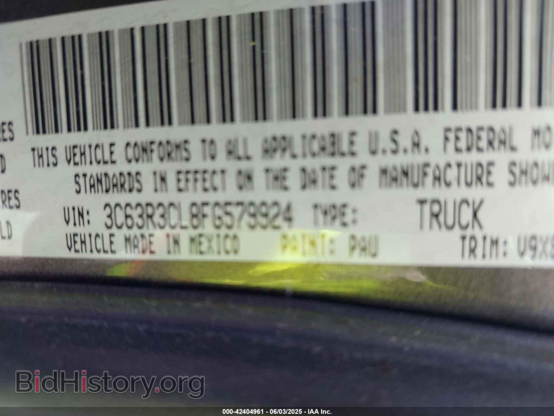 2015 RAM 3500 - VIN: 3C63R3CL8FG579924 - Фото 8