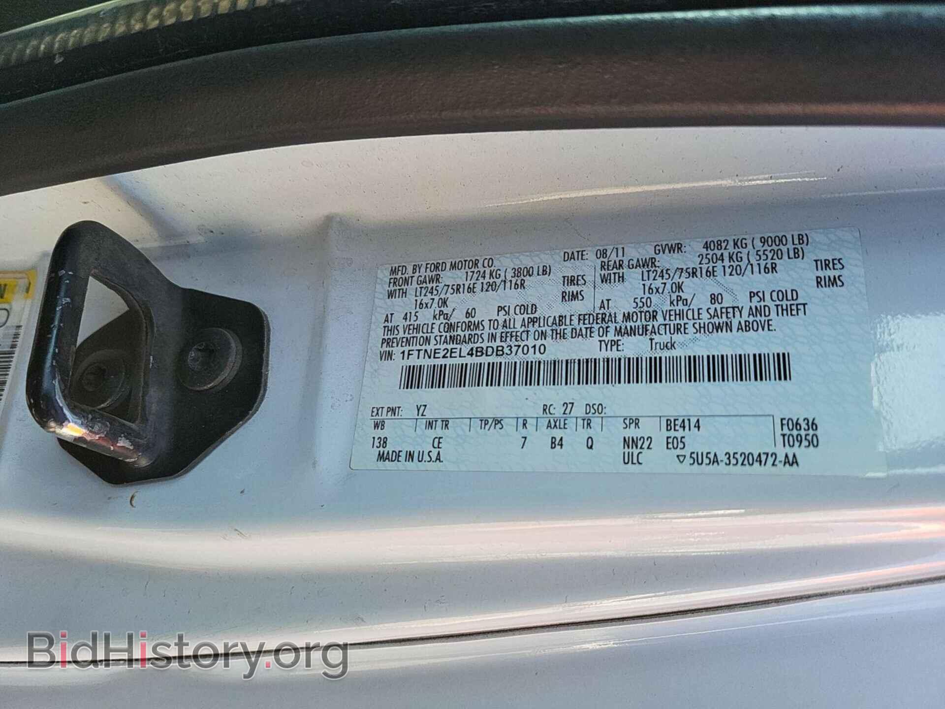 2011 FORD E-250 - VIN: 1FTNE2EL4BDB37010 - Photo 6