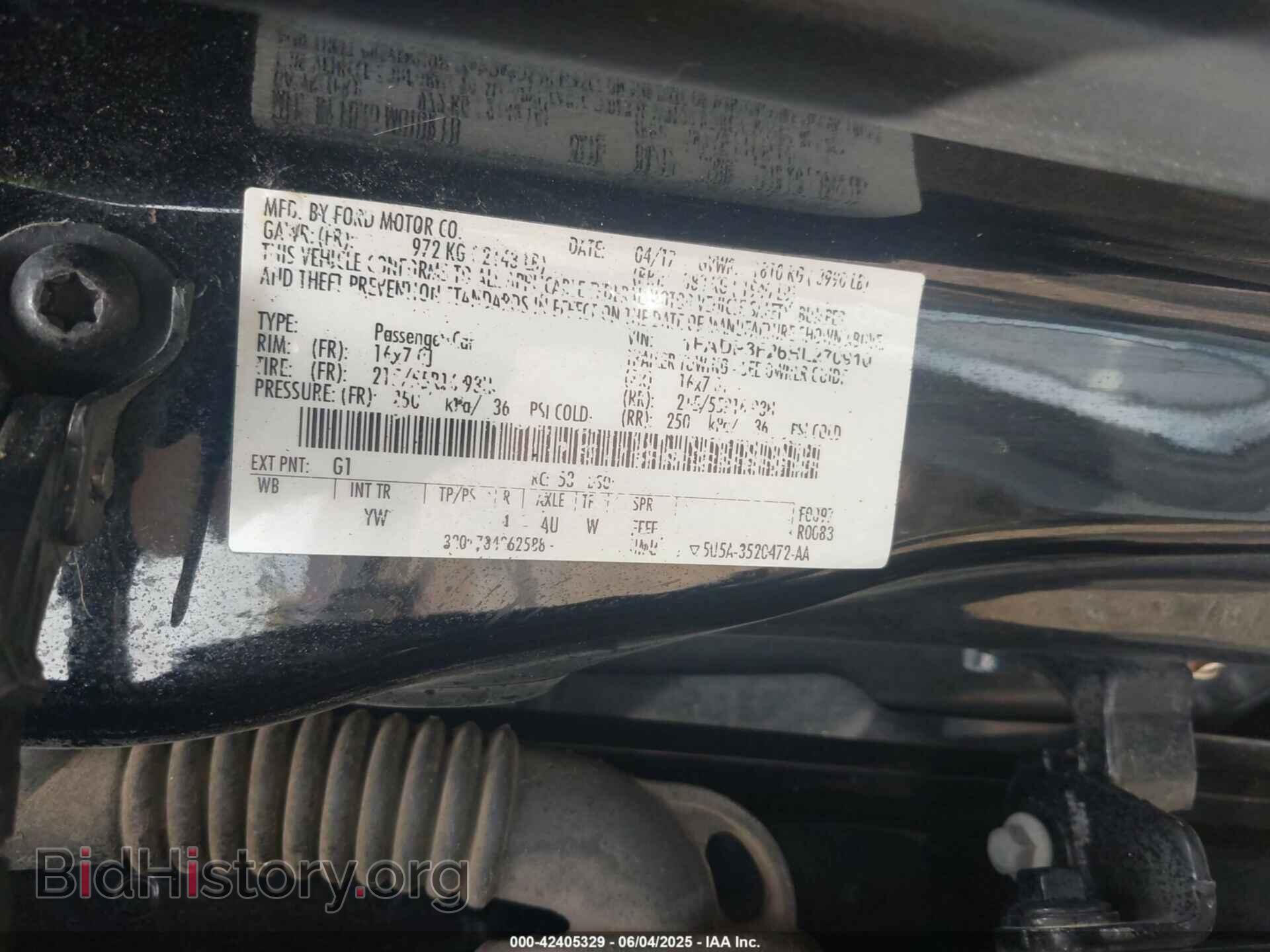 2017 FORD FOCUS - VIN: 1FADP3F26HL270910 - Фото 9
