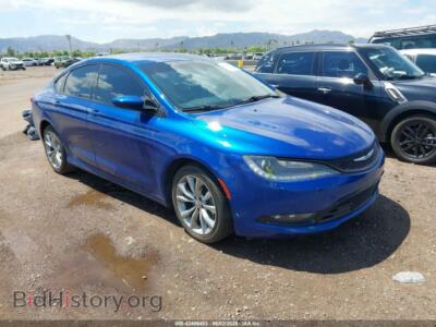 2015 Chrysler 200 S, blue — VIN 1C3CCCBB3FN620636, IAAI