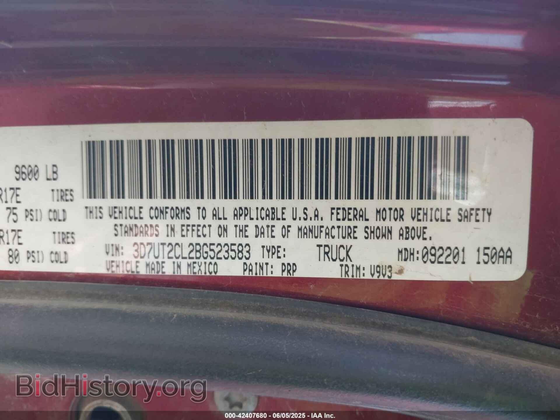 2011 RAM RAM 2500 - VIN: 3D7UT2CL2BG523583 - Photo 9