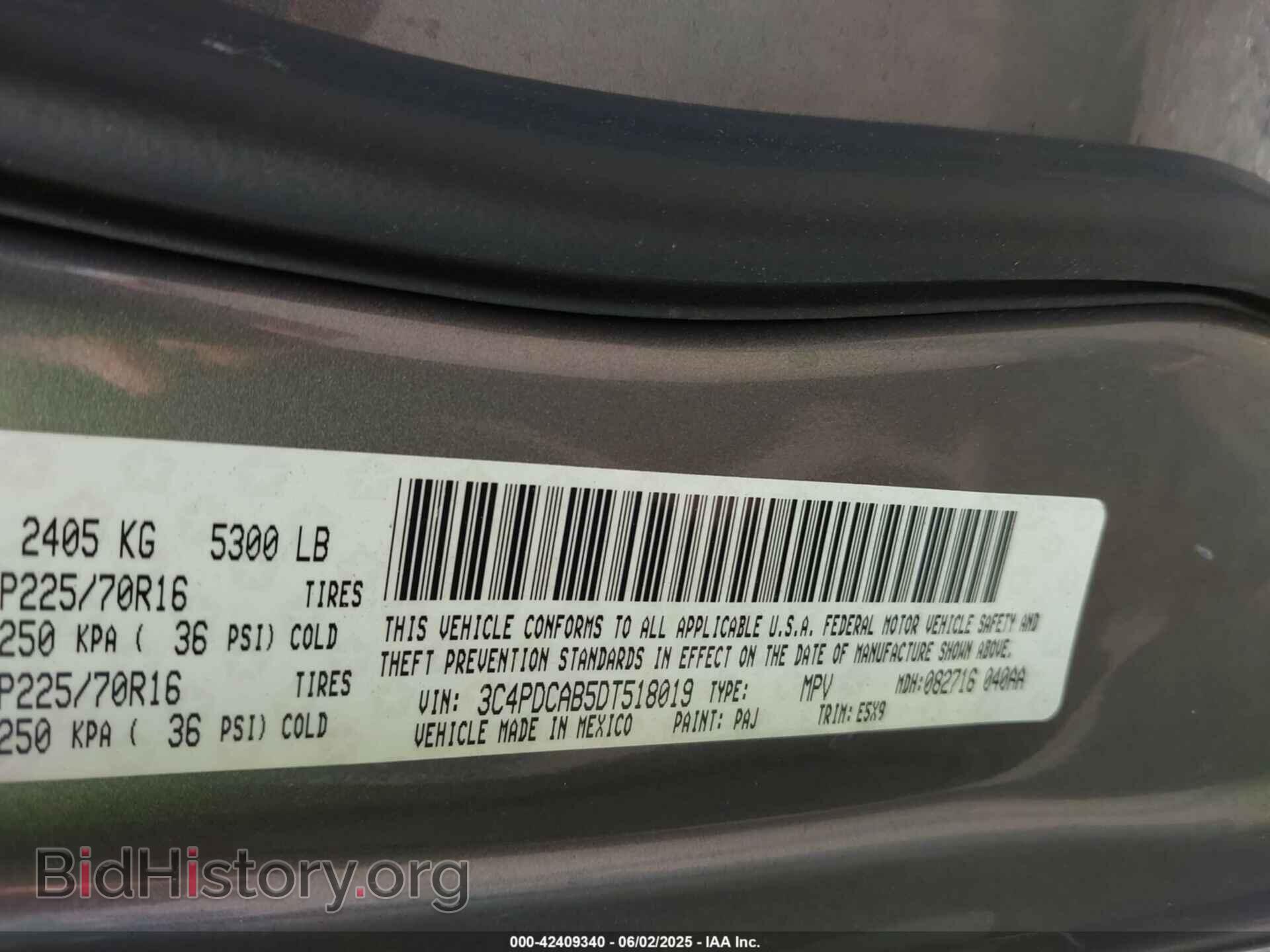 2013 DODGE JOURNEY - VIN: 3C4PDCAB5DT518019 - Фото 9