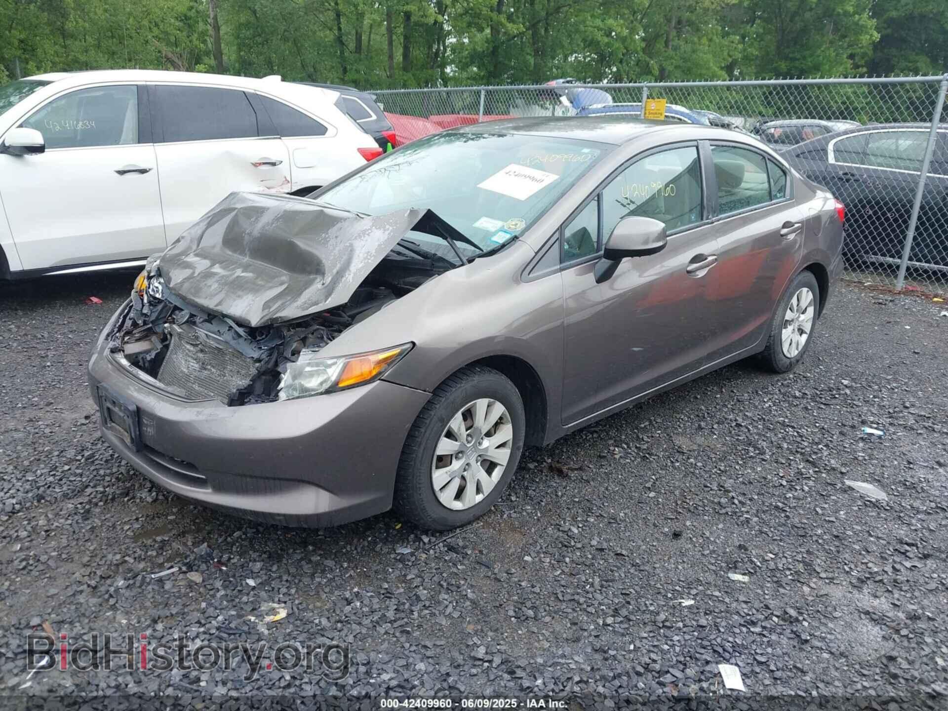 2012 HONDA CIVIC - VIN: 2HGFB2F53CH554234 - Фото 2