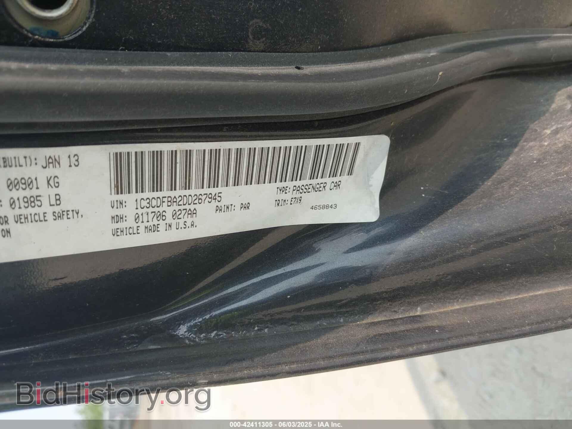 2013 DODGE DART - VIN: 1C3CDFBA2DD267945 - Photo 9