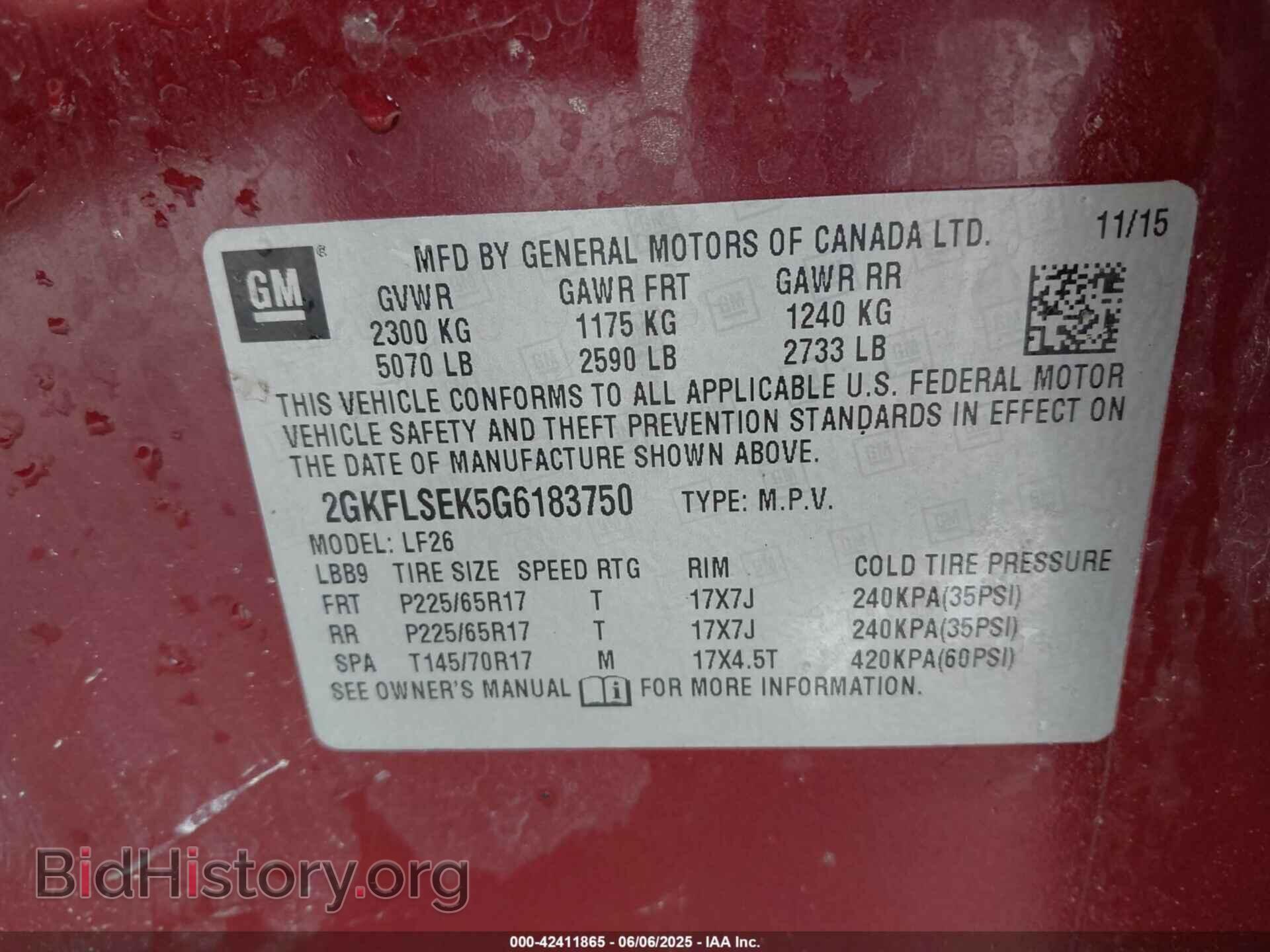 2016 GMC TERRAIN - VIN: 2GKFLSEK5G6183750 - Фото 9