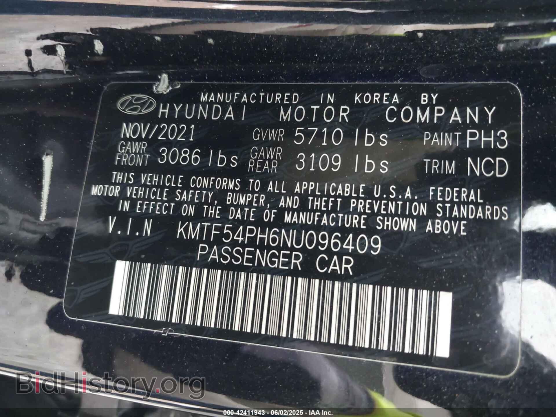 2022 GENESIS G90 - VIN: KMTF54PH6NU096409 - Фото 9