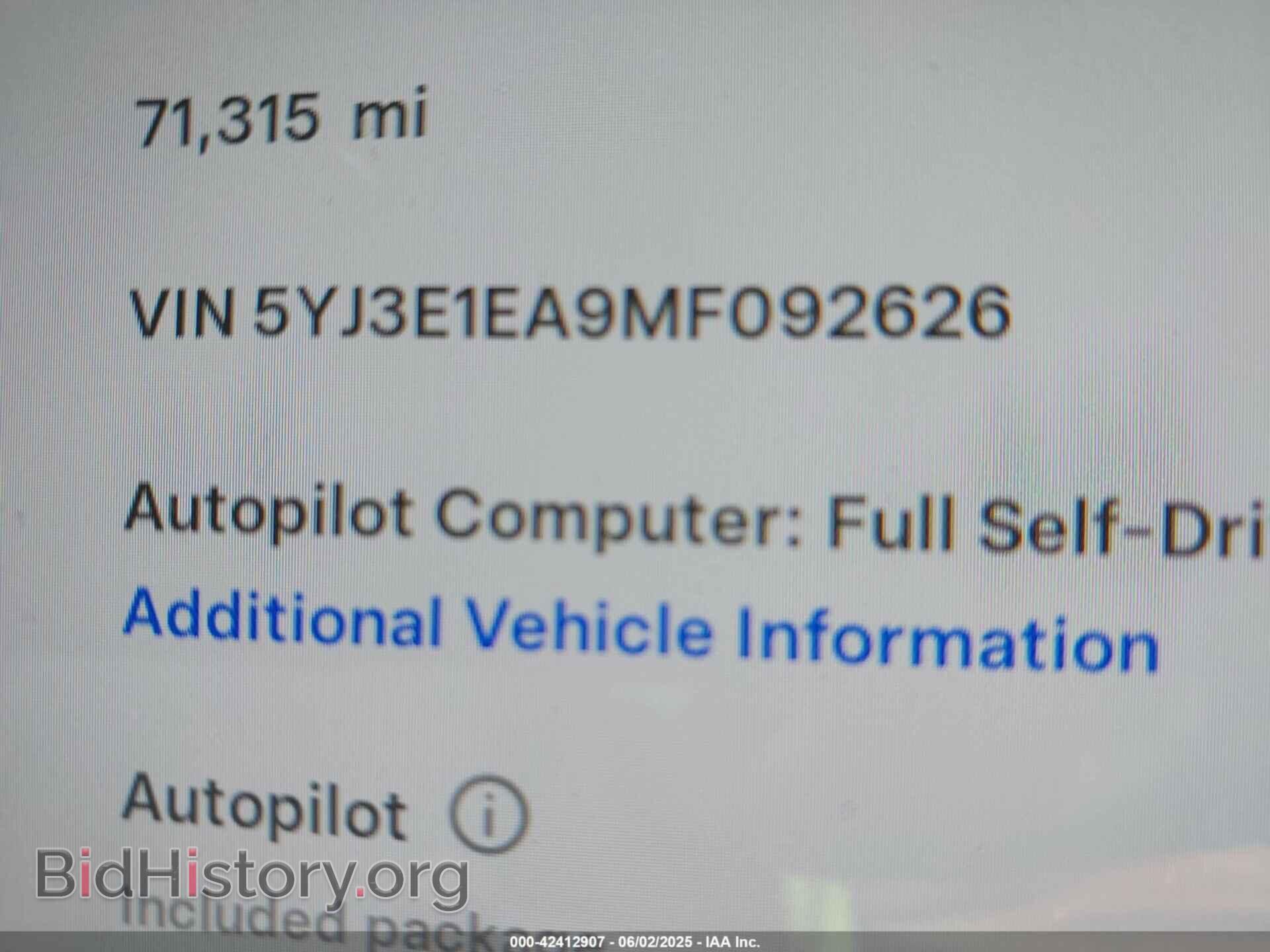 2021 TESLA MODEL 3 - VIN: 5YJ3E1EA9MF092626 - Фото 9