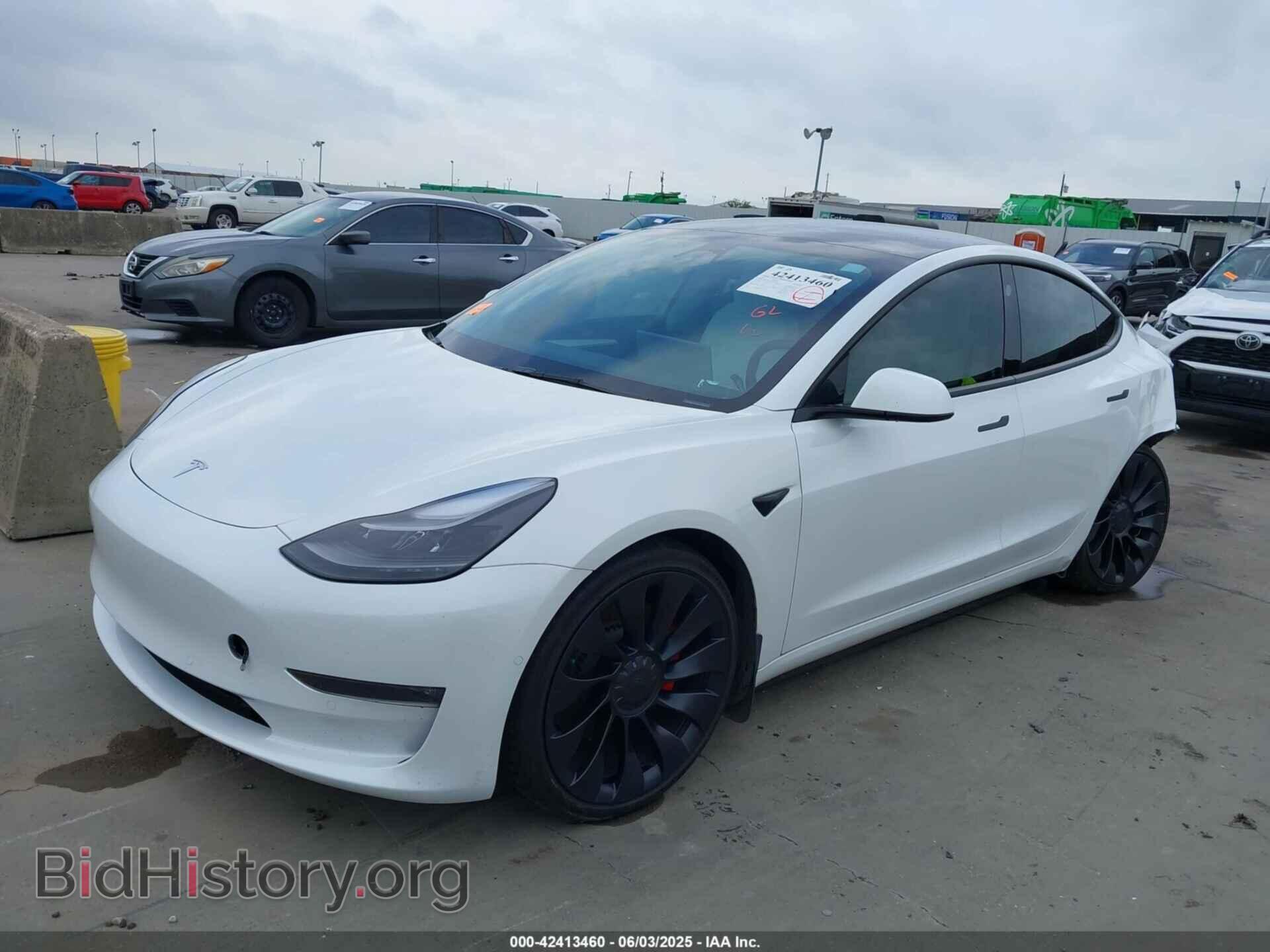2022 TESLA MODEL 3 - VIN: 5YJ3E1EC8NF347754 - Фото 2