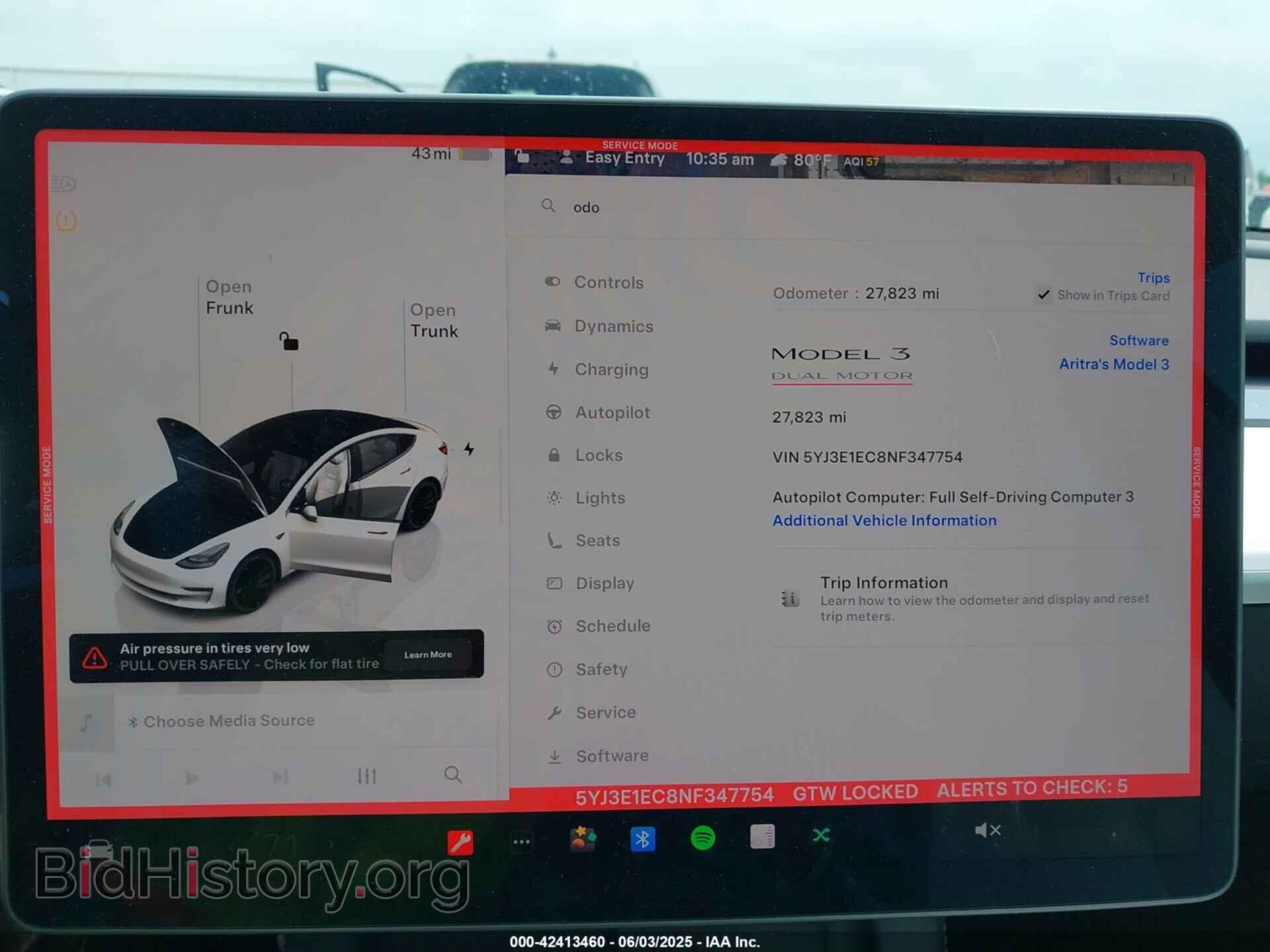 2022 TESLA MODEL 3 - VIN: 5YJ3E1EC8NF347754 - Фото 7