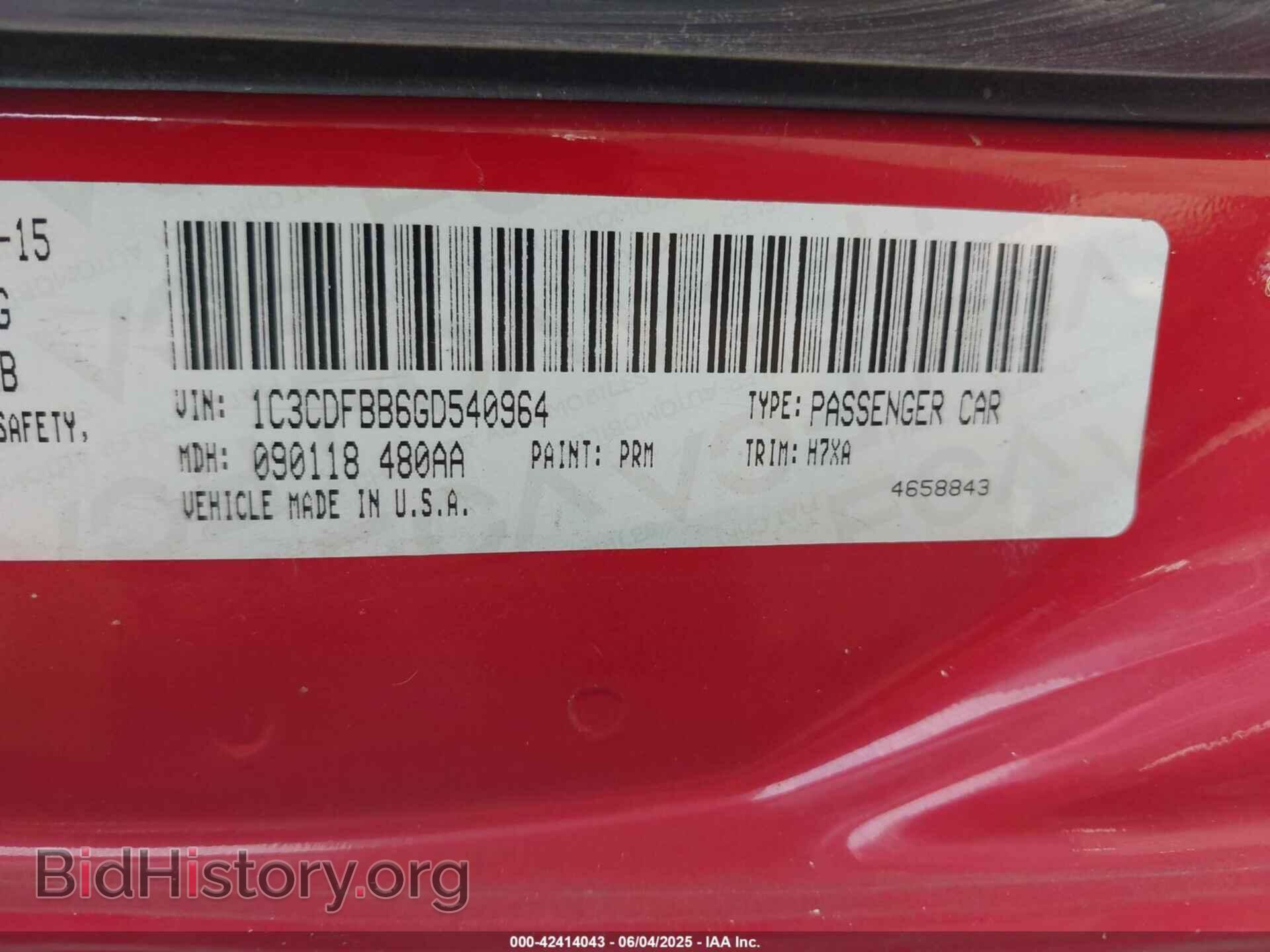 2016 DODGE DART - VIN: 1C3CDFBB6GD540964 - Photo 9