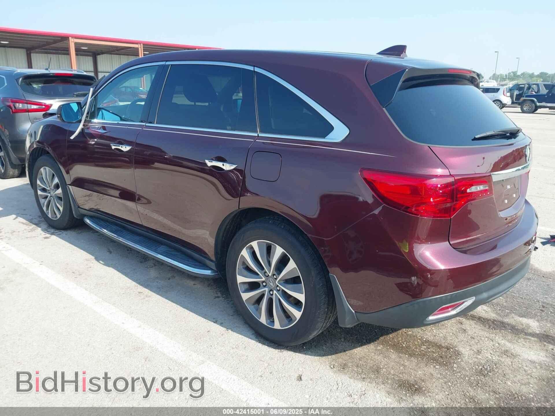 2014 ACURA MDX - VIN: 5FRYD4H44EB023715 - Фото 3