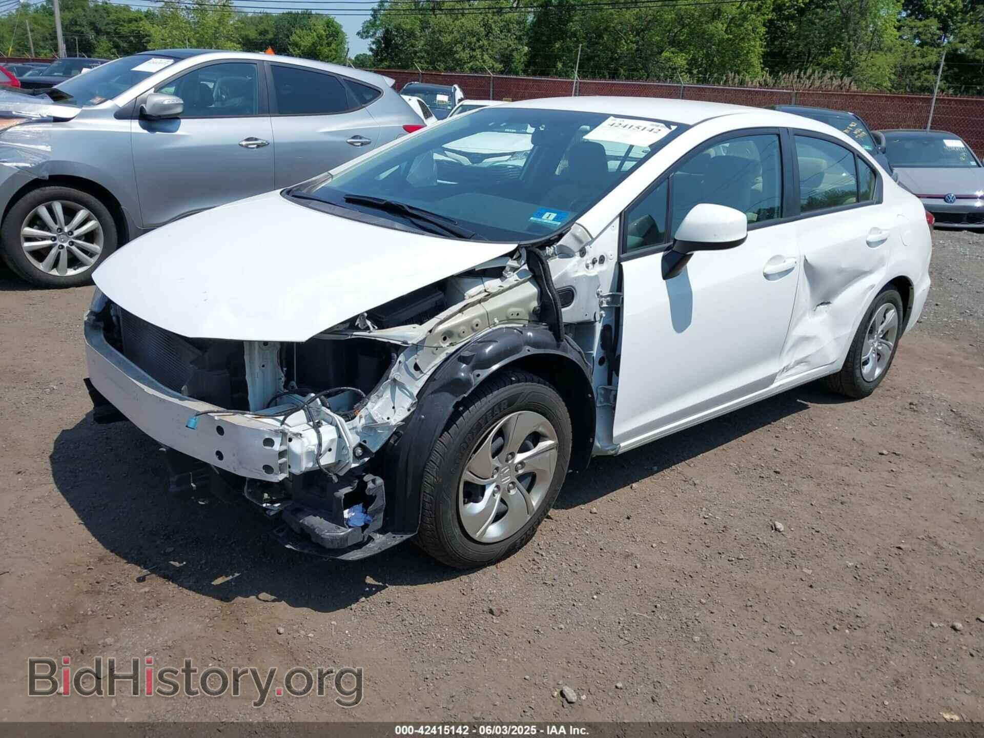 2013 HONDA CIVIC - VIN: 2HGFB2F57DH603596 - Фото 2