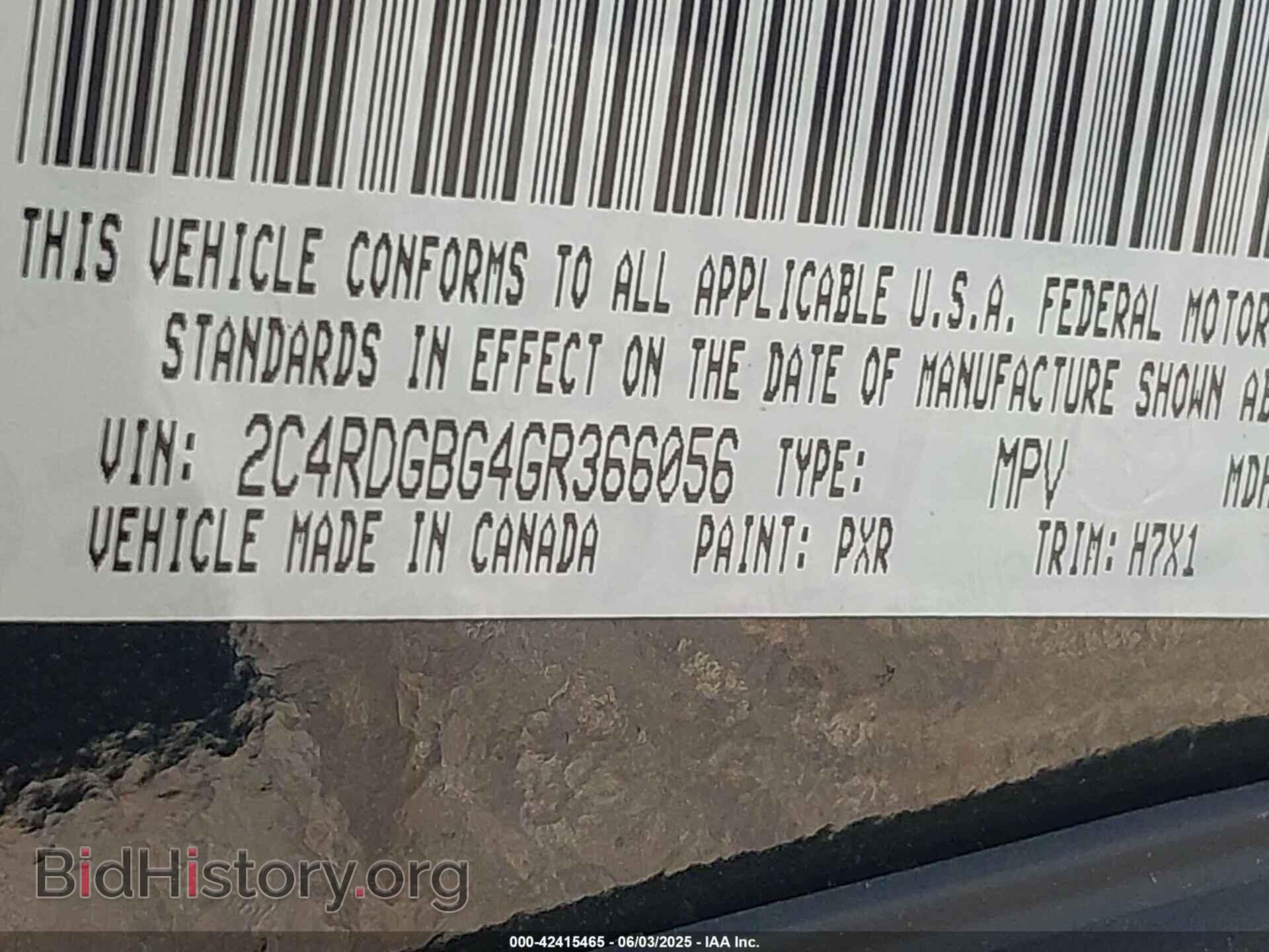 2016 DODGE GRAND CARAVAN - VIN: 2C4RDGBG4GR366056 - Фото 9