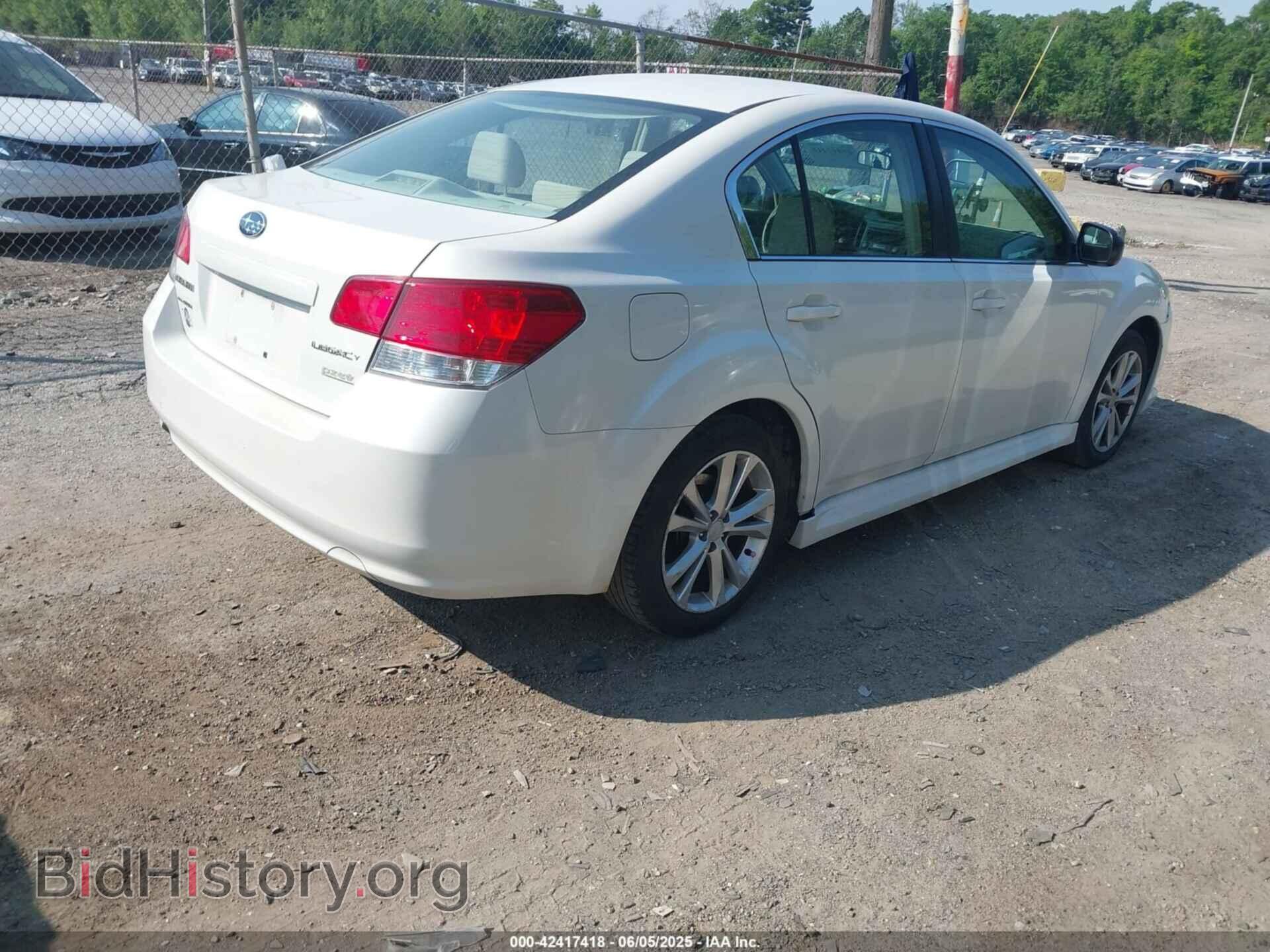 2014 SUBARU LEGACY - VIN: 4S3BMBA67E3012518 - Фото 4