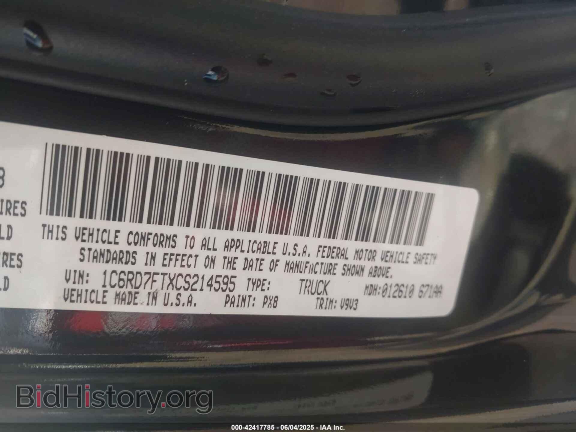 2012 RAM 1500 - VIN: 1C6RD7FTXCS214595 - Photo 9