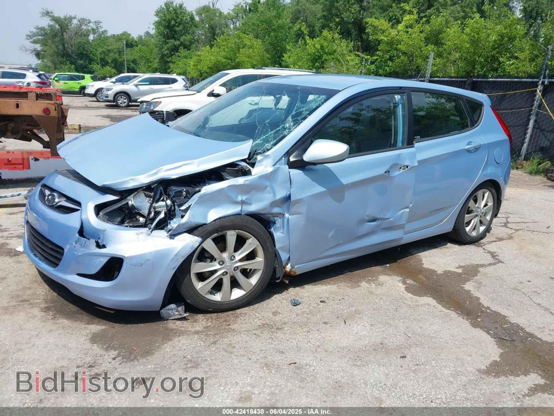 2012 HYUNDAI ACCENT - VIN: KMHCU5AE0CU023411 - Фото 2