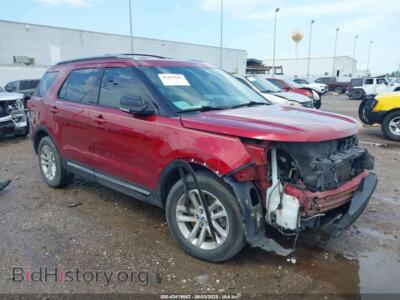 2017 Ford EXPLORER XLT, red — VIN 1FM5K7D83HGD19920, IAAI