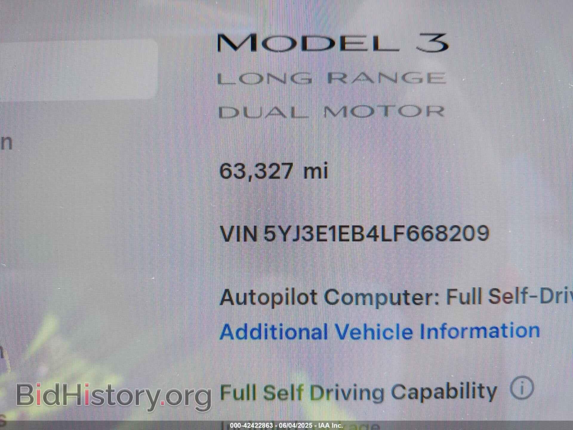 2020 TESLA MODEL 3 - VIN: 5YJ3E1EB4LF668209 - Фото 15