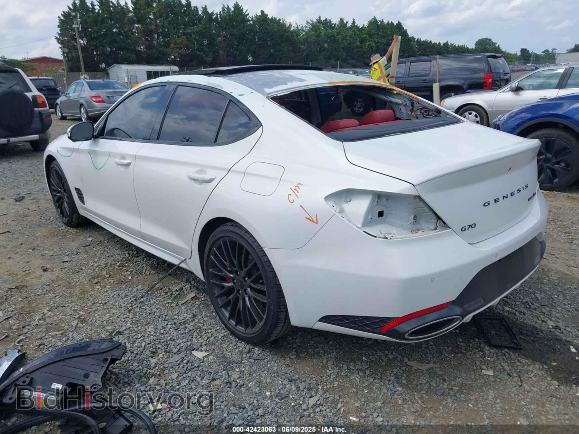 2022 GENESIS G70 - VIN: KMTG14TE3NU081314 - Фото 3