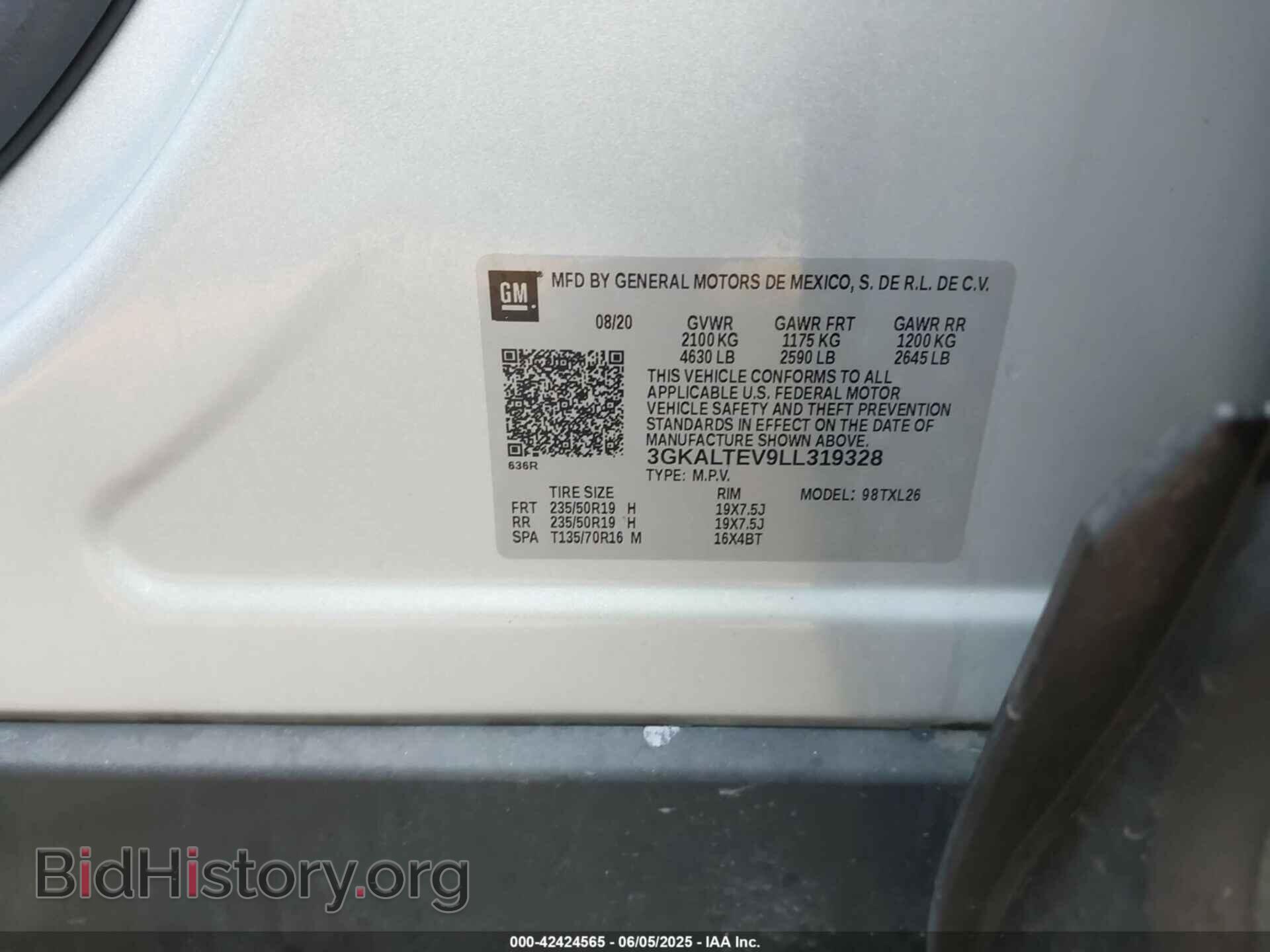 2020 GMC TERRAIN - VIN: 3GKALTEV9LL319328 - Фото 9