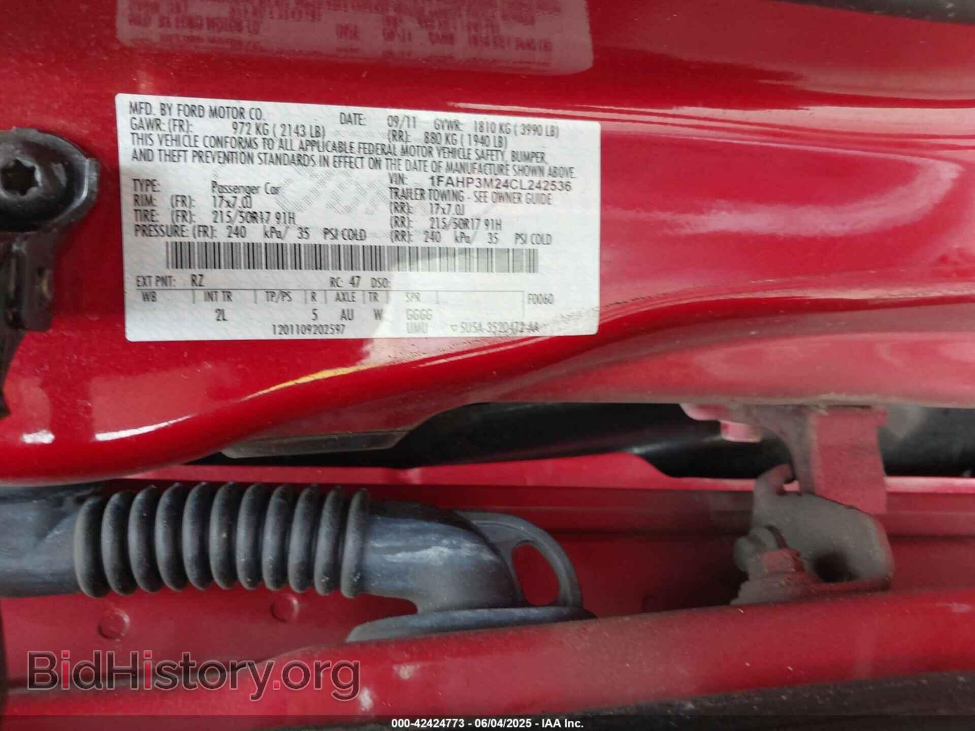 2012 FORD FOCUS - VIN: 1FAHP3M24CL242536 - Photo 9