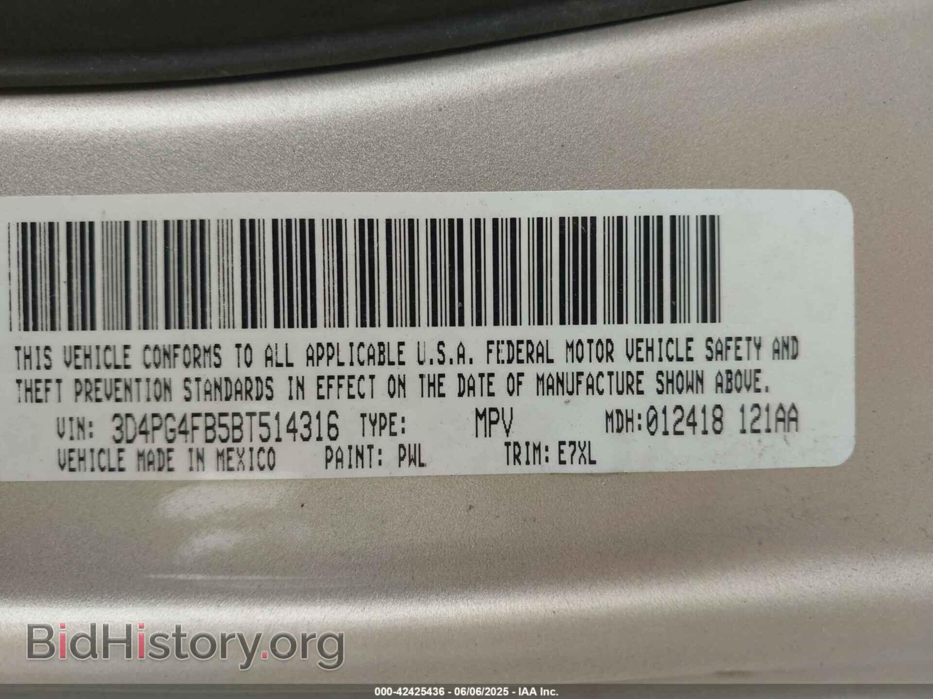 2011 DODGE JOURNEY - VIN: 3D4PG4FB5BT514316 - Фото 9