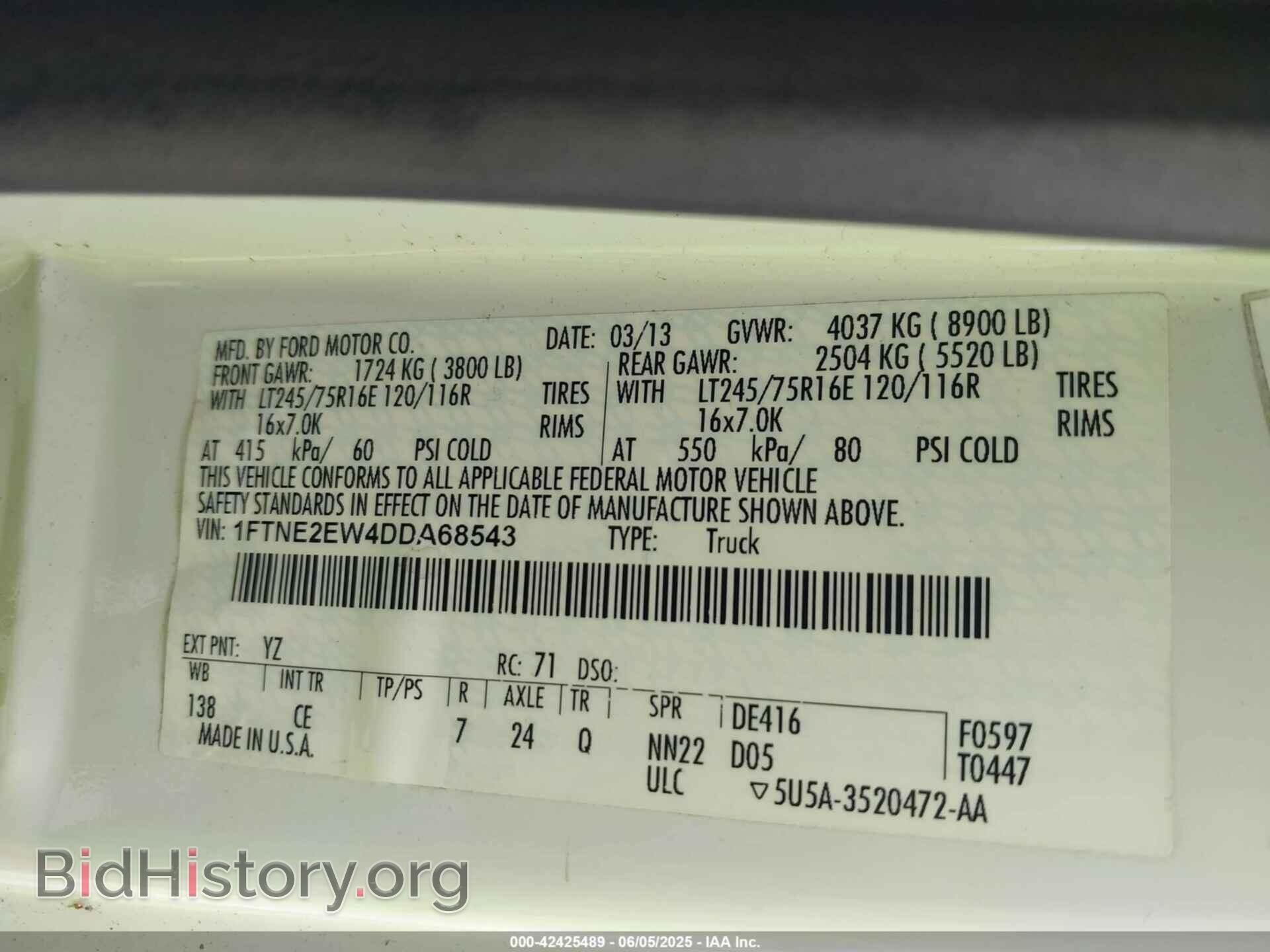 2013 FORD E-250 - VIN: 1FTNE2EW4DDA68543 - Photo 4