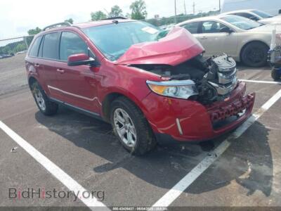2013 Ford EDGE SEL, красный — VIN 2FMDK4JC4DBE36037, IAAI