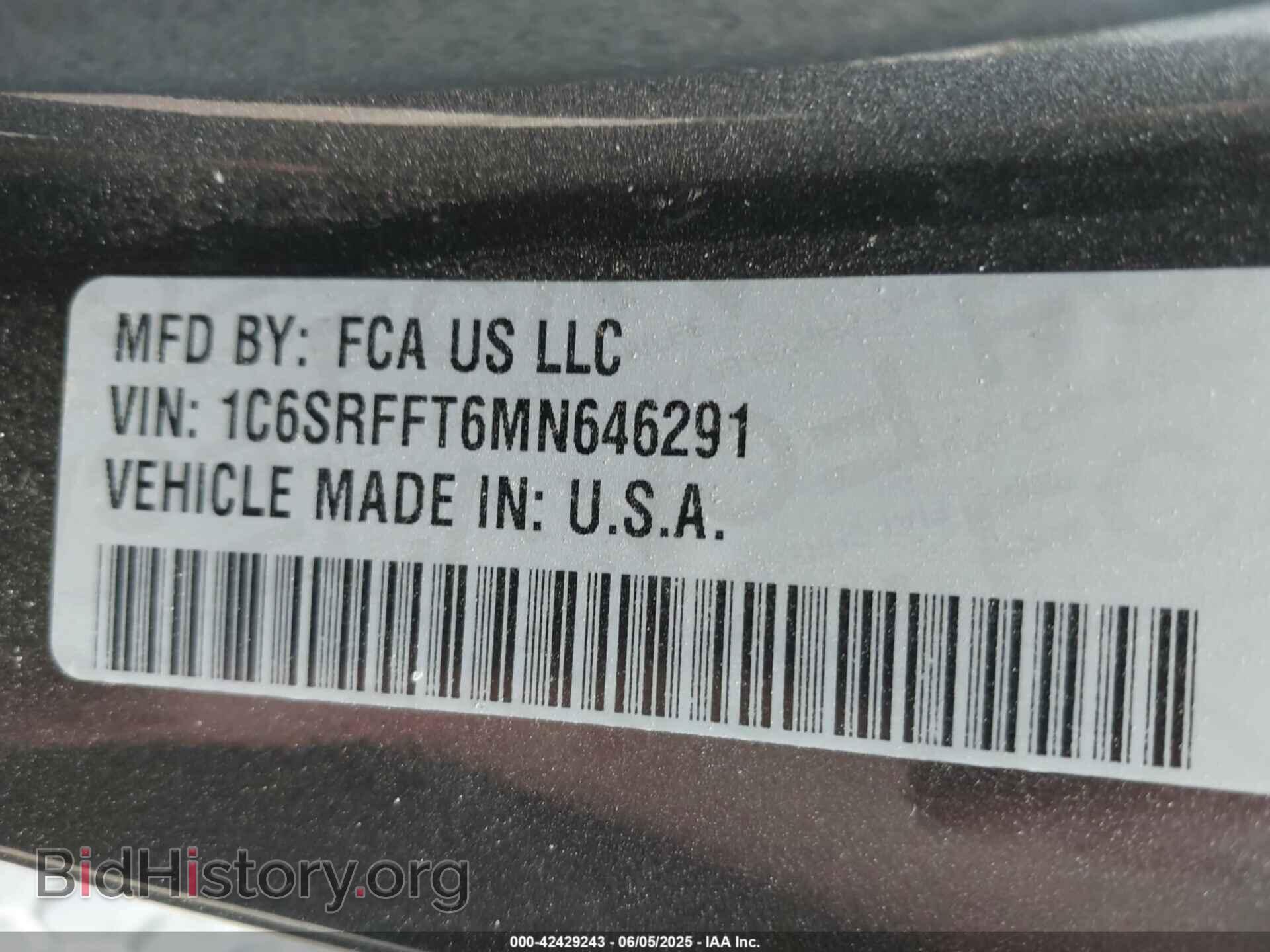 2021 RAM 1500 - VIN: 1C6SRFFT6MN646291 - Фото 9