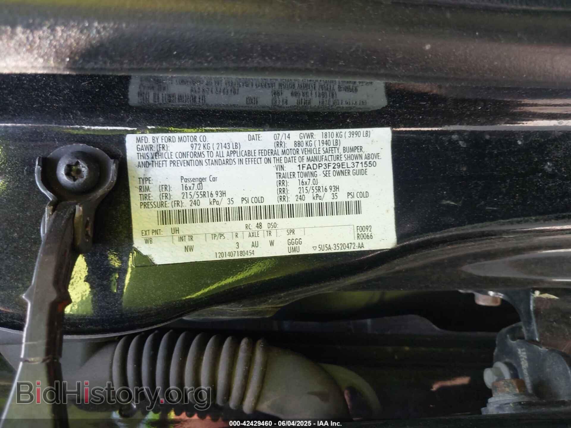 2014 FORD FOCUS - VIN: 1FADP3F29EL371550 - Photo 9