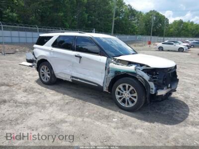 2021 Ford EXPLORER XLT, white — VIN 1FMSK8DH2MGB20487, IAAI