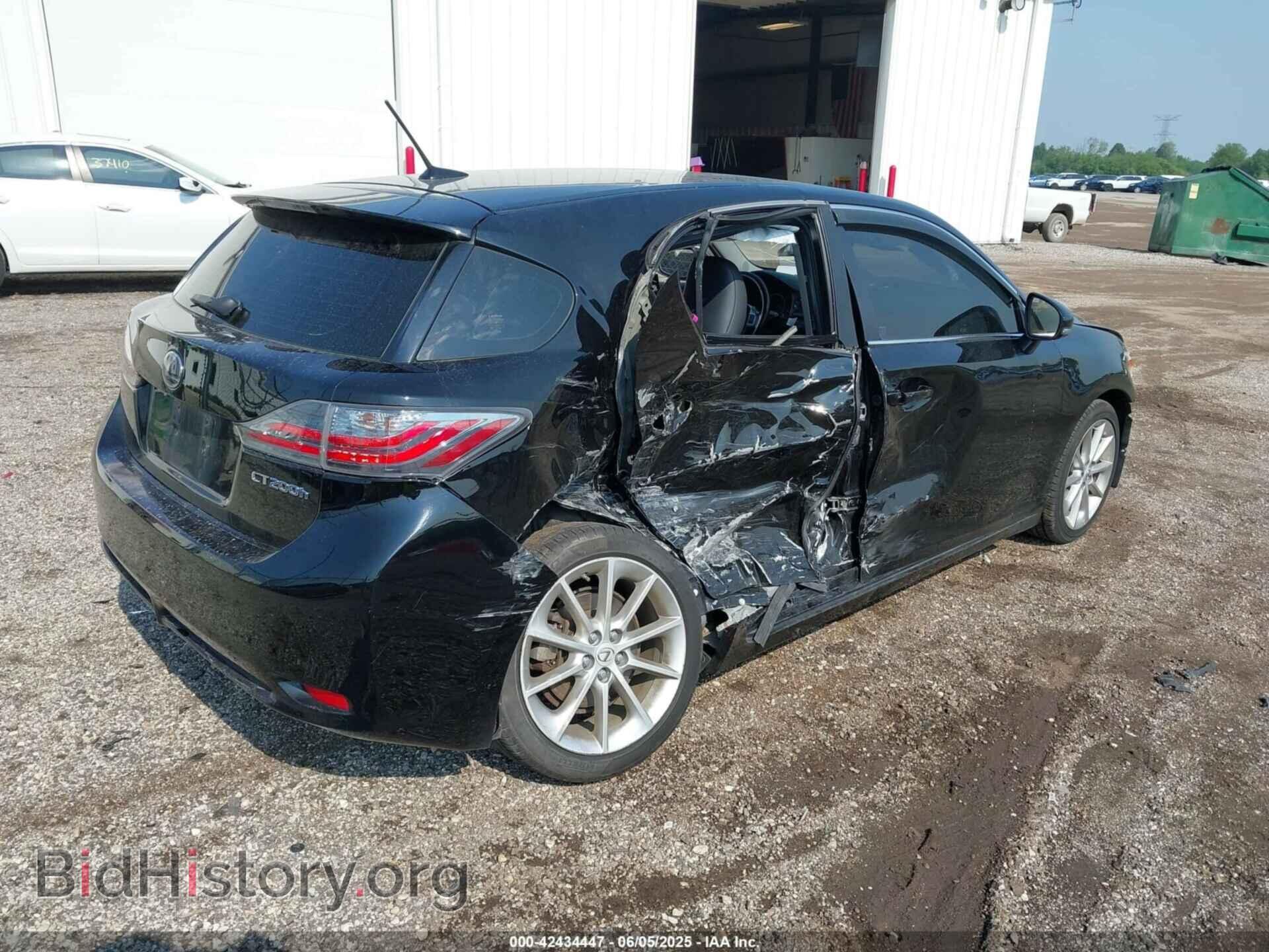 2012 LEXUS CT 200H - VIN: JTHKD5BH4C2078687 - Фото 4