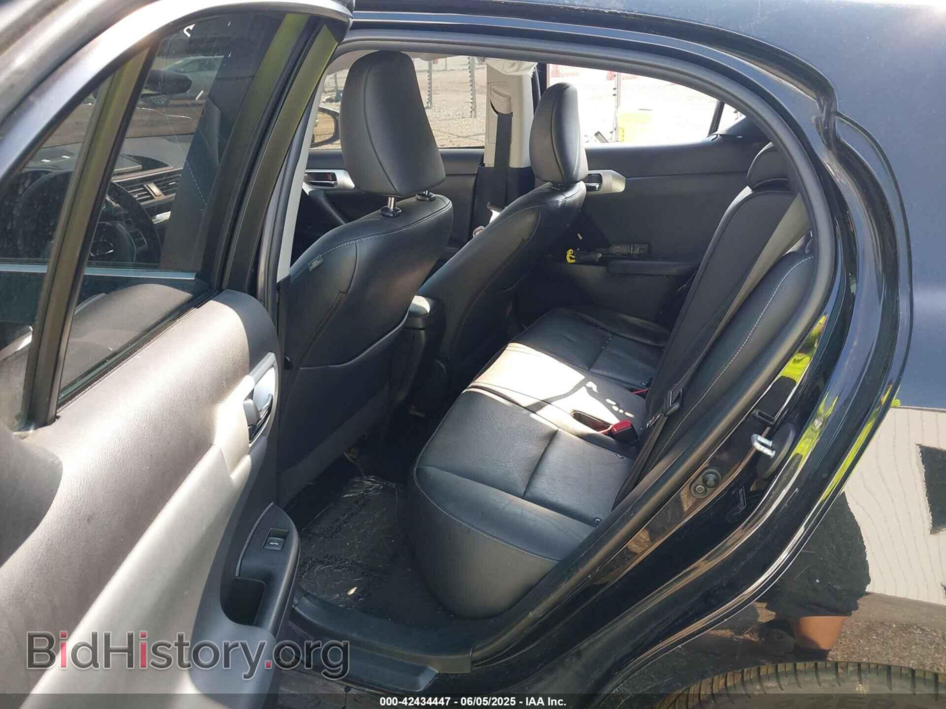 2012 LEXUS CT 200H - VIN: JTHKD5BH4C2078687 - Фото 8
