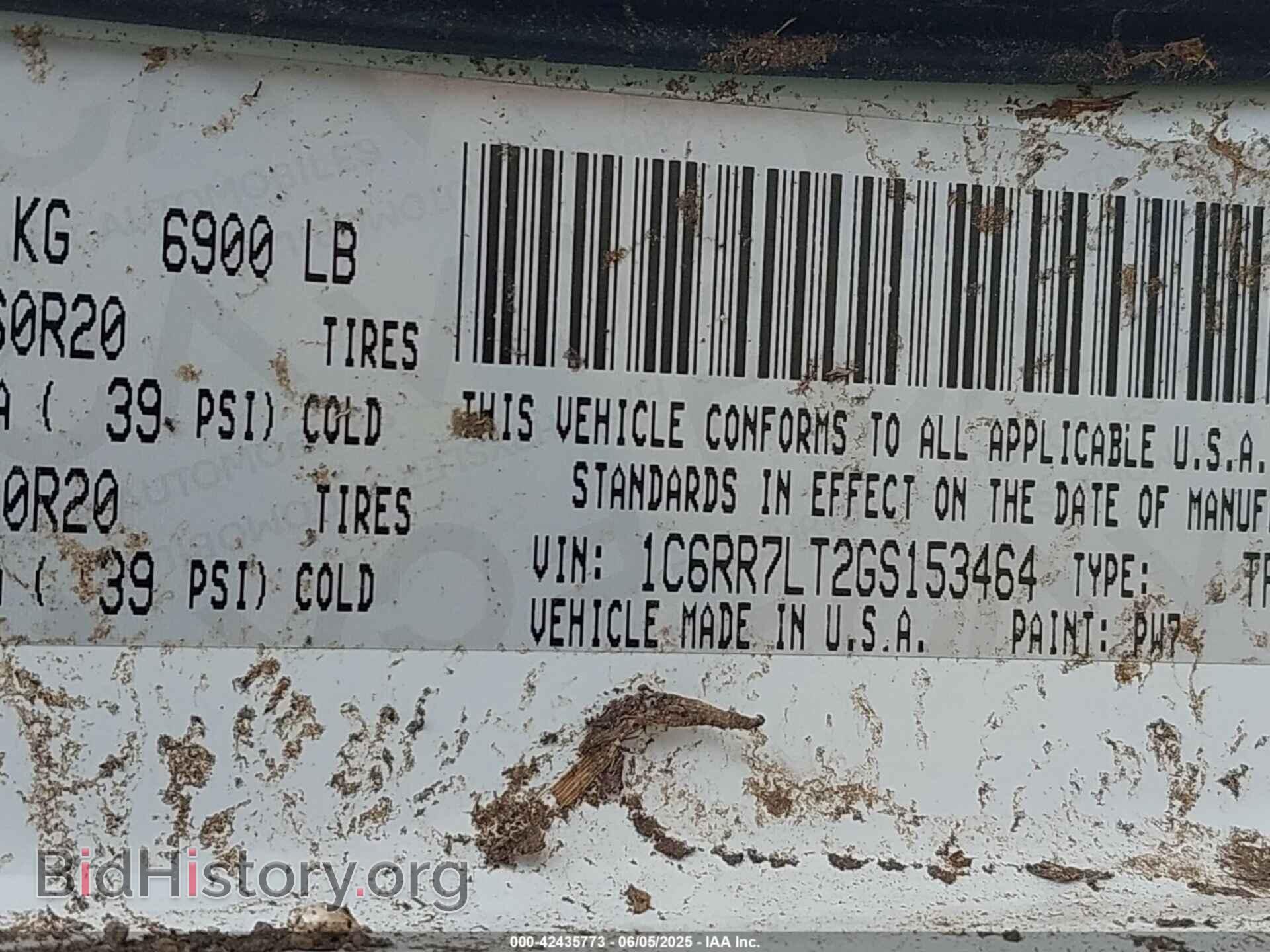 2016 RAM 1500 - VIN: 1C6RR7LT2GS153464 - Фото 9