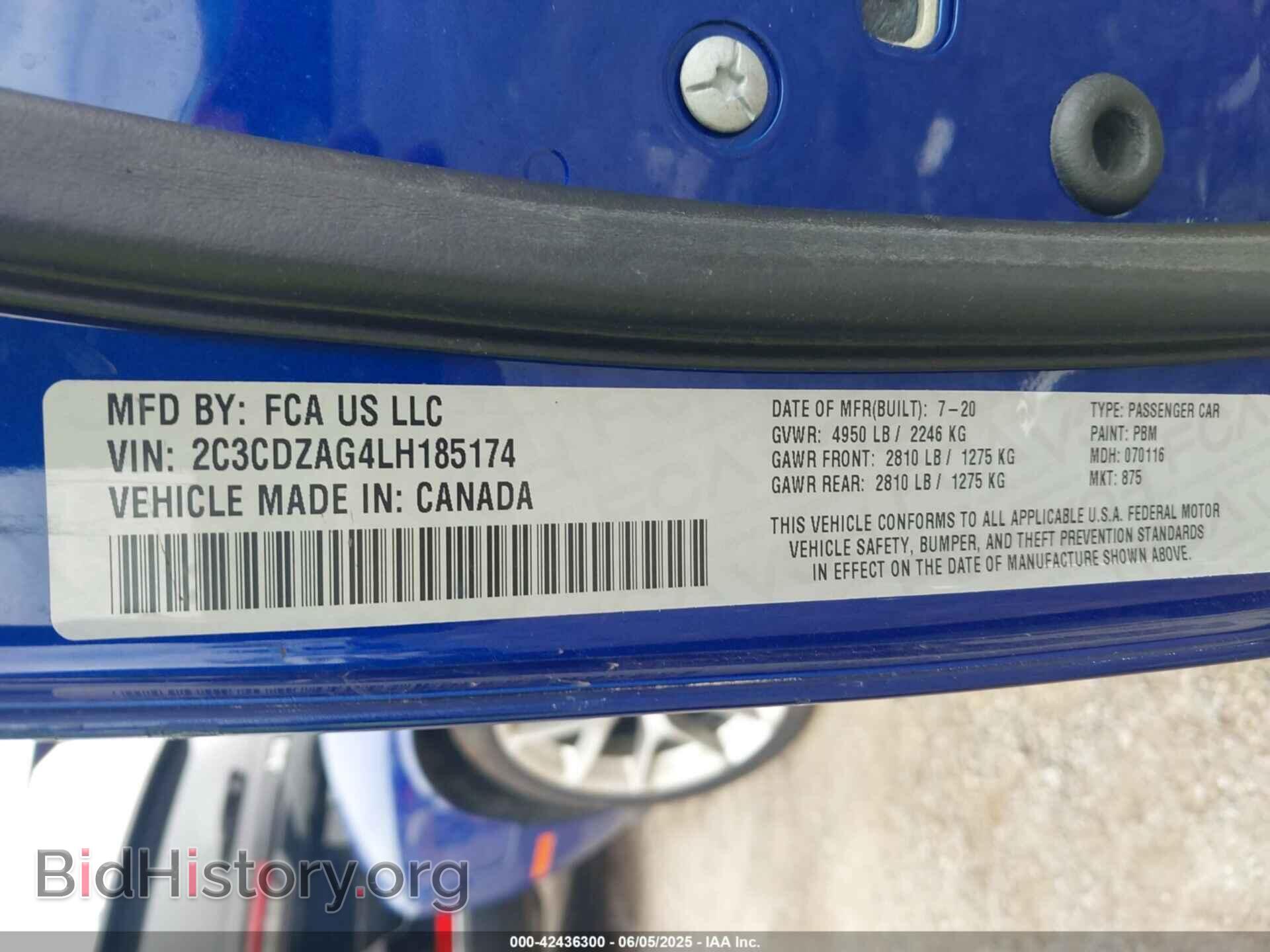 2020 DODGE CHALLENGER - VIN: 2C3CDZAG4LH185174 - Фото 9