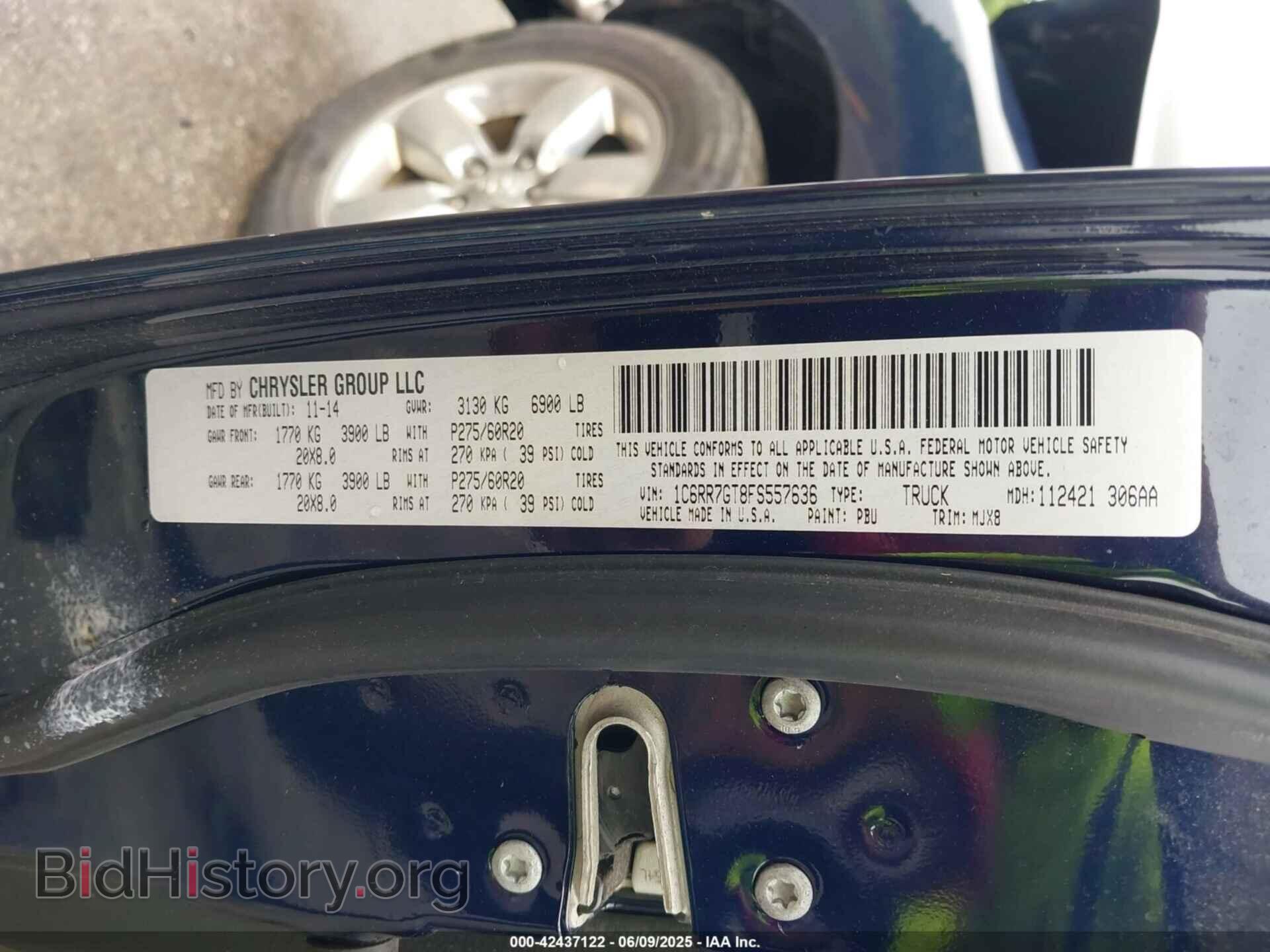2015 RAM 1500 - VIN: 1C6RR7GT8FS557636 - Фото 9