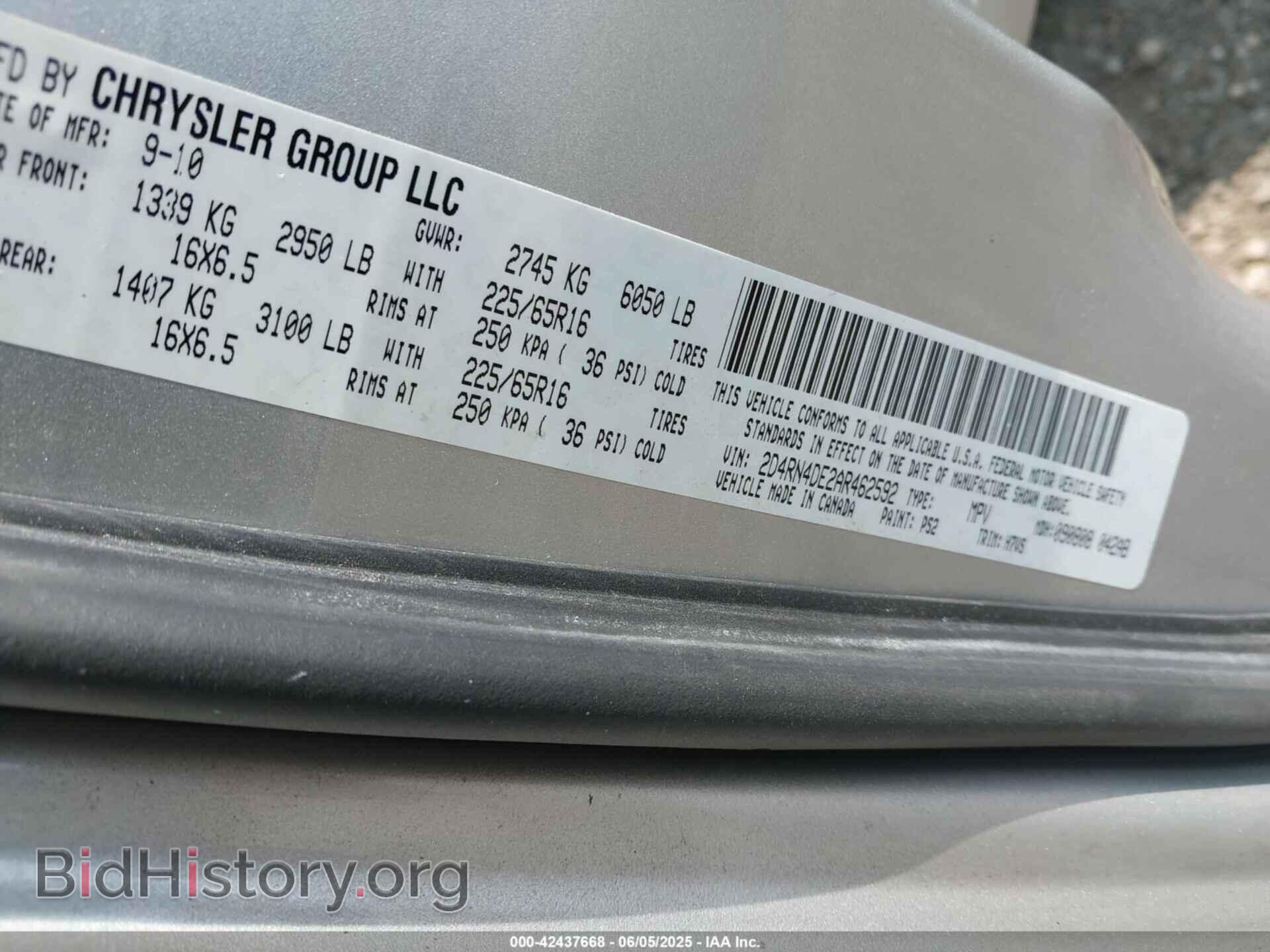2010 DODGE GRAND CARAVAN - VIN: 2D4RN4DE2AR462592 - Фото 9