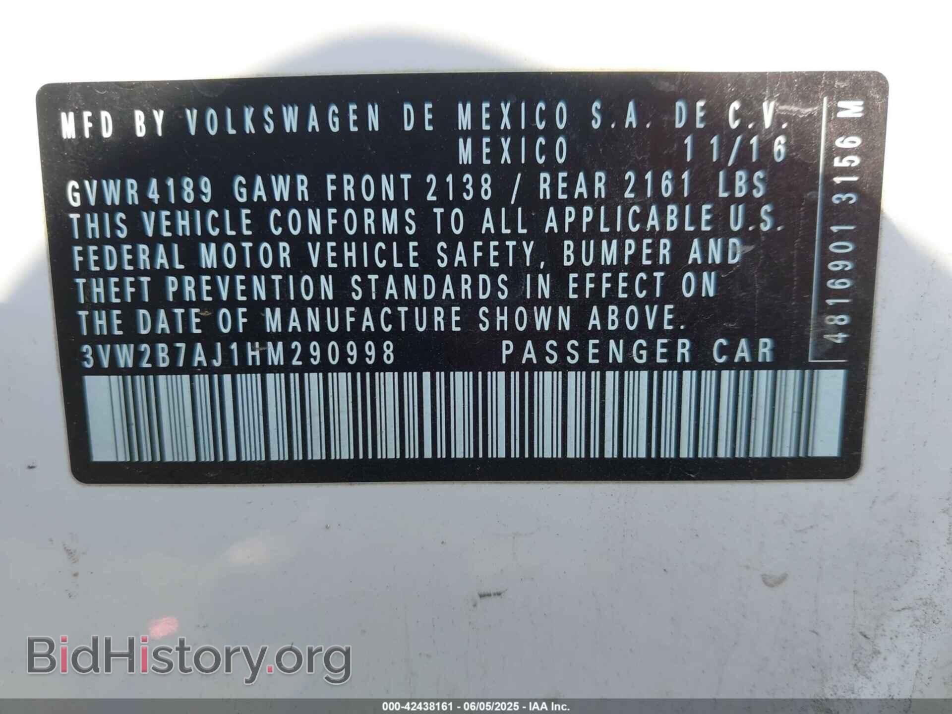 2017 VOLKSWAGEN JETTA - VIN: 3VW2B7AJ1HM290998 - Фото 9