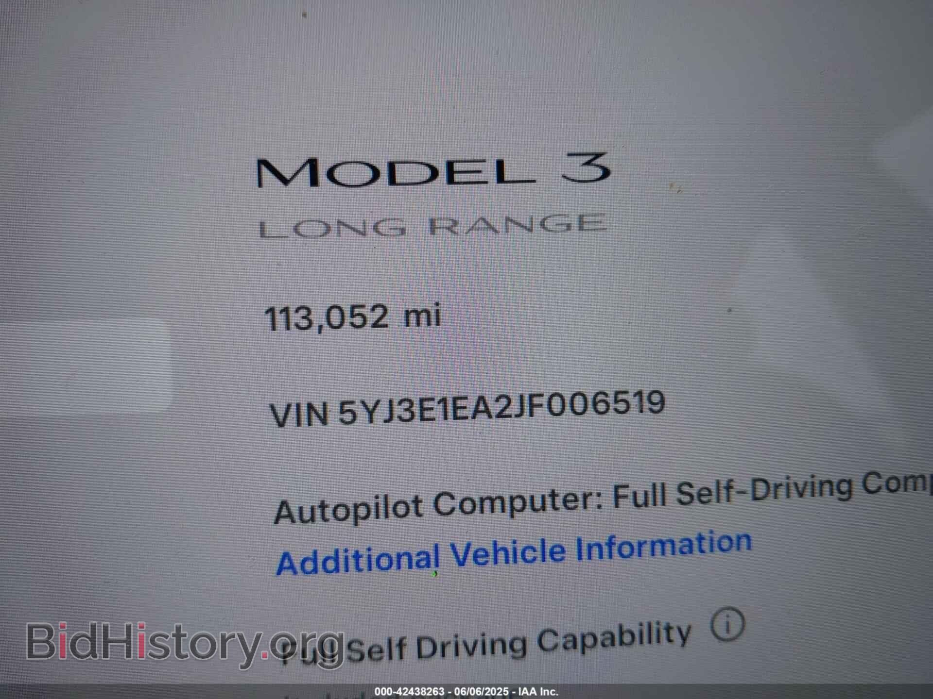 2018 TESLA MODEL 3 - VIN: 5YJ3E1EA2JF006519 - Photo 9
