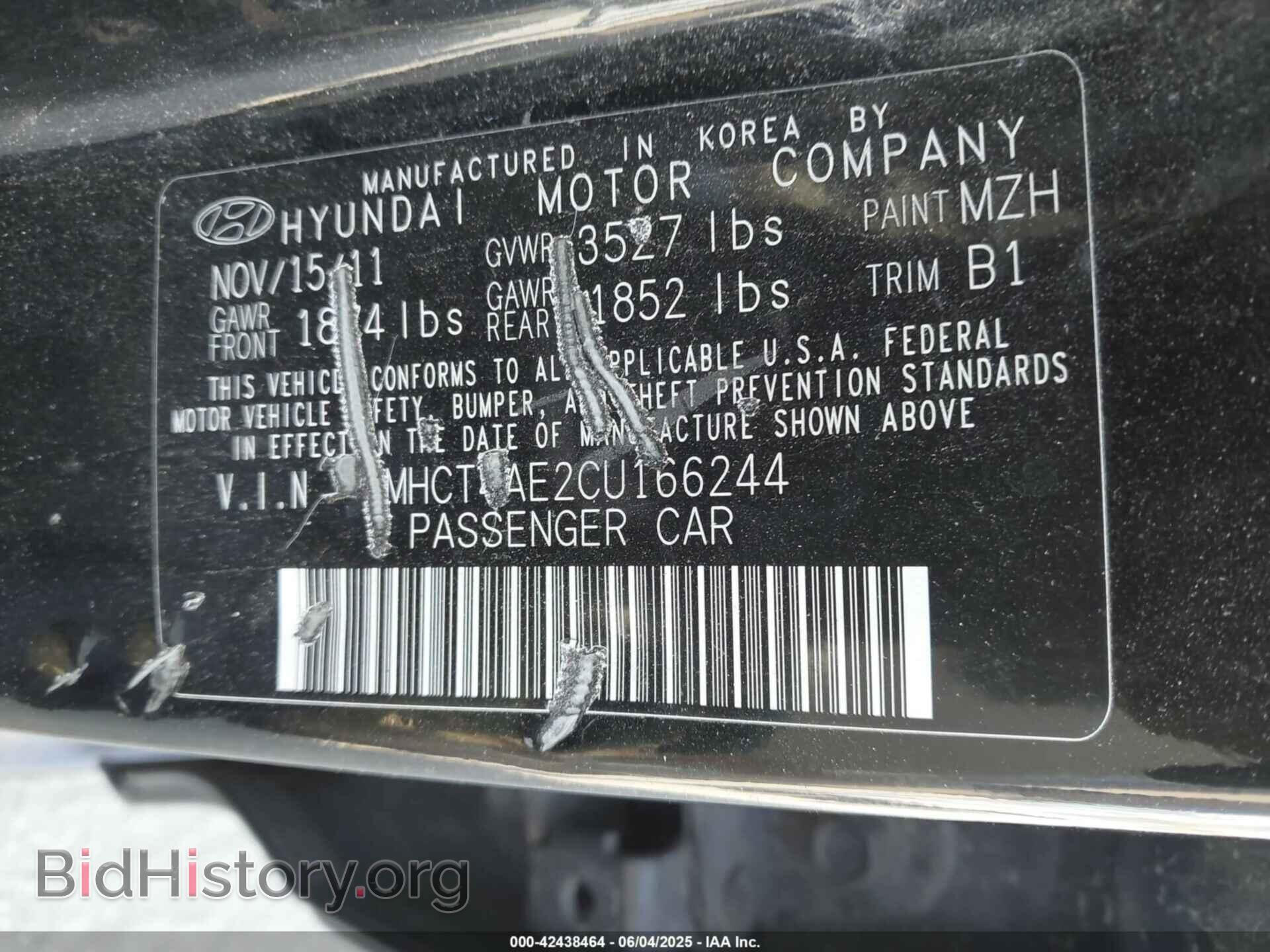 2012 HYUNDAI ACCENT - VIN: KMHCT4AE2CU166244 - Фото 9
