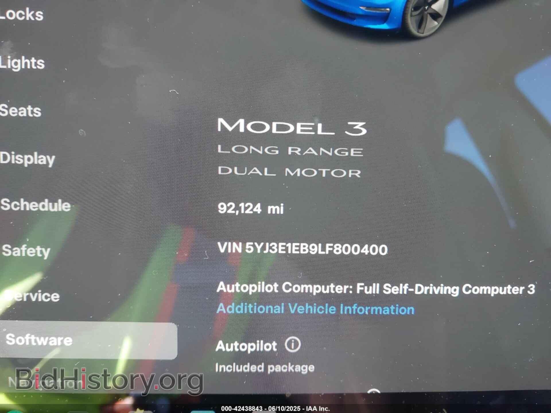 2020 TESLA MODEL 3 - VIN: 5YJ3E1EB9LF800400 - Фото 7